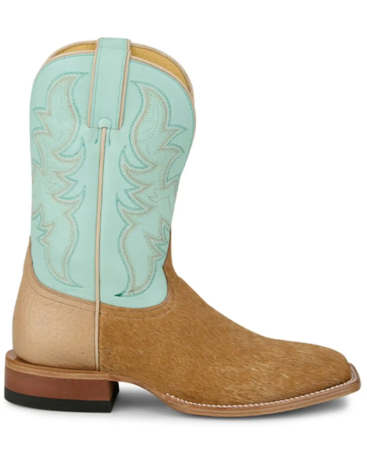 Justin Men's Baron Hair On Western Boots - Broad Square Toe