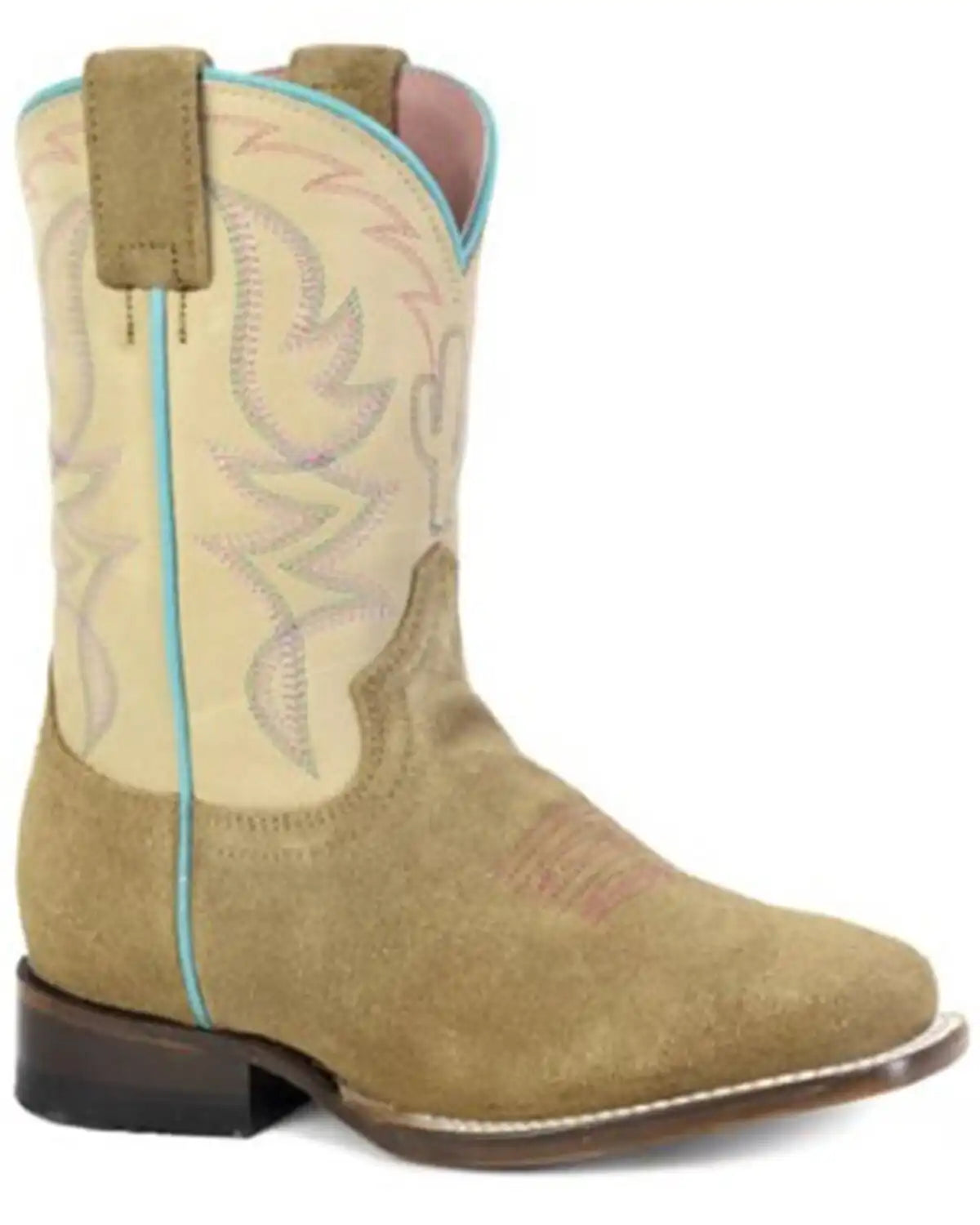 Roper Little Girls' Saguaro Western Boots - Broad Square Toe