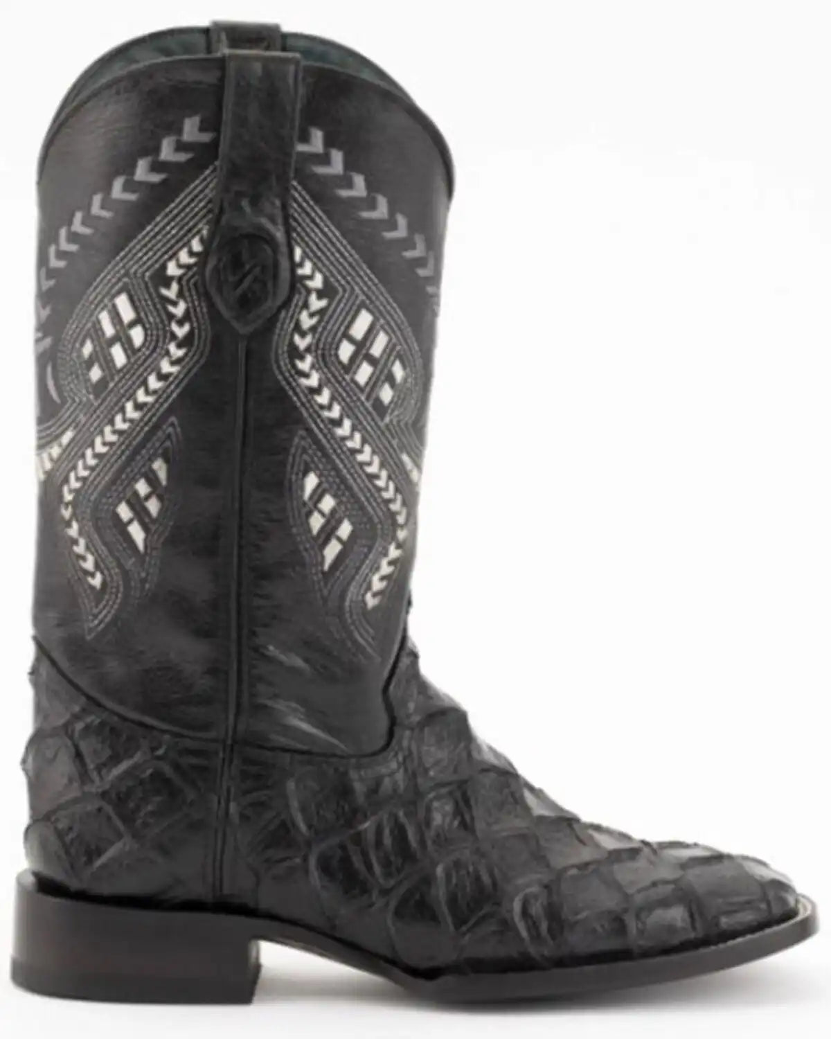 Ferrini Men's Bronco Pirarucu Print Western Boots - Stockman Square Toe
