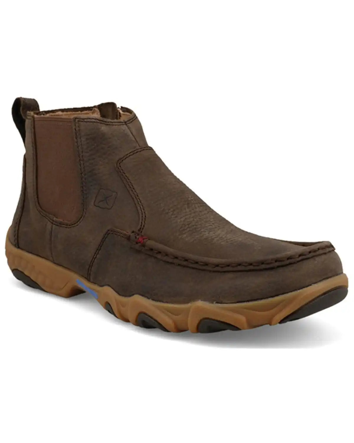 Twisted X Men's 4" Chelsea Driving Moc Shoes - Moc Toe