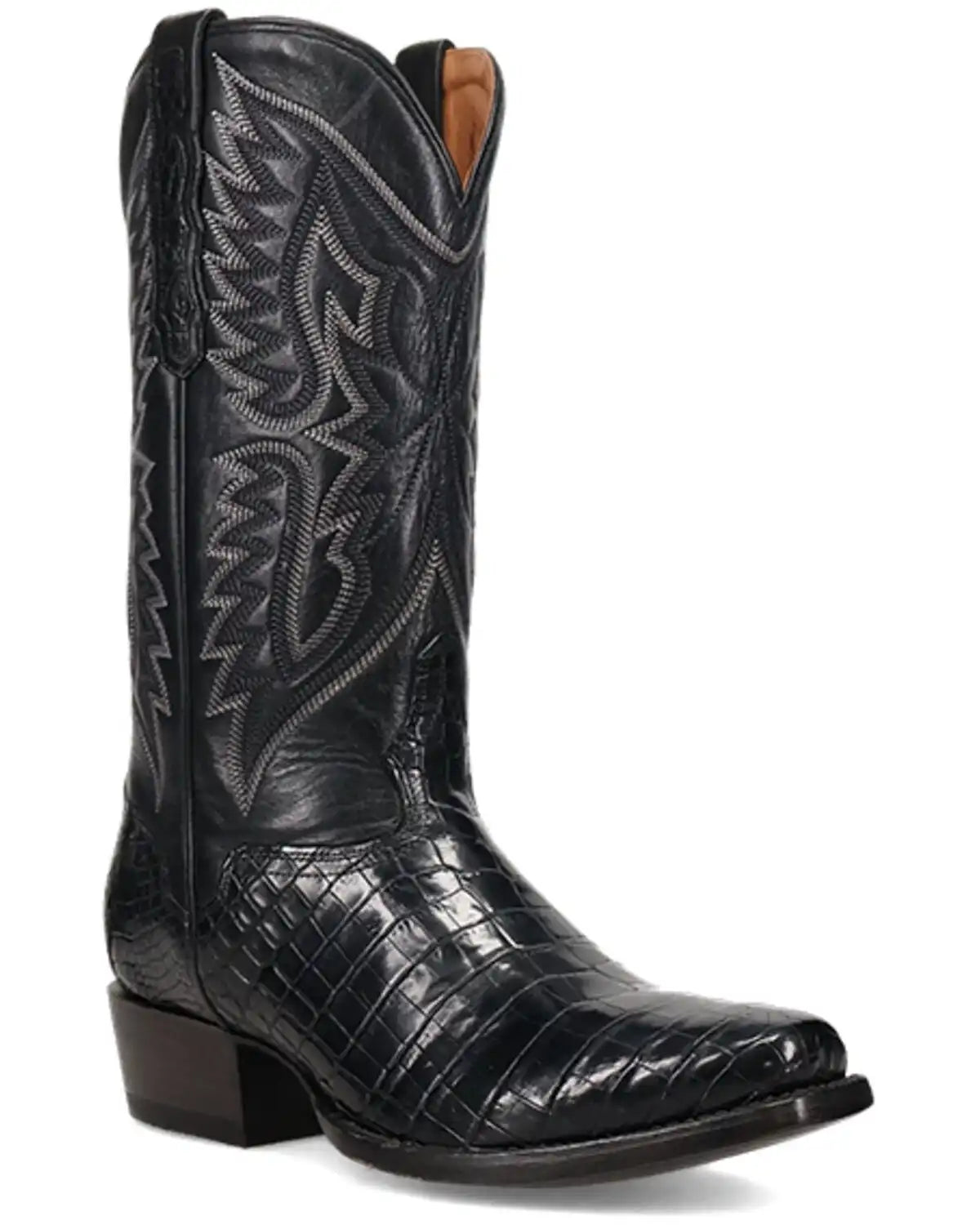 El Dorado Men's Nile Exotic Crocodile Western Boots - Square Toe