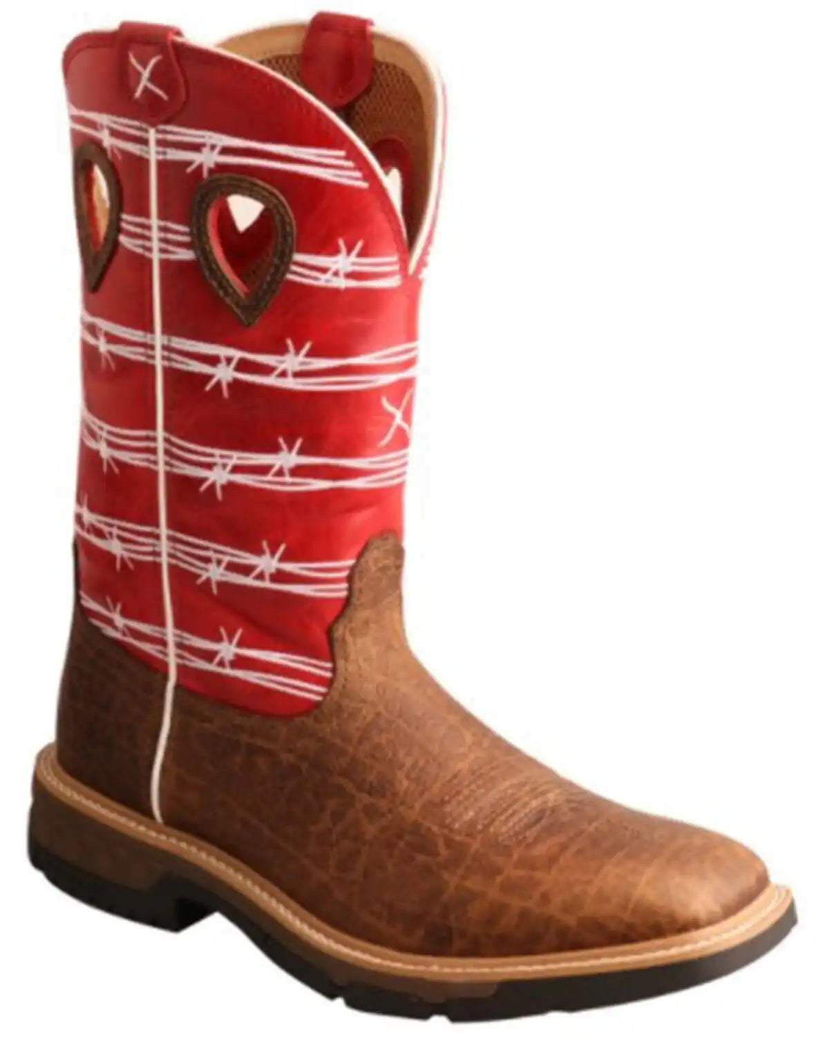 Twisted X Men's Barbed Wire Performance Western Boots - Broad Square Toe