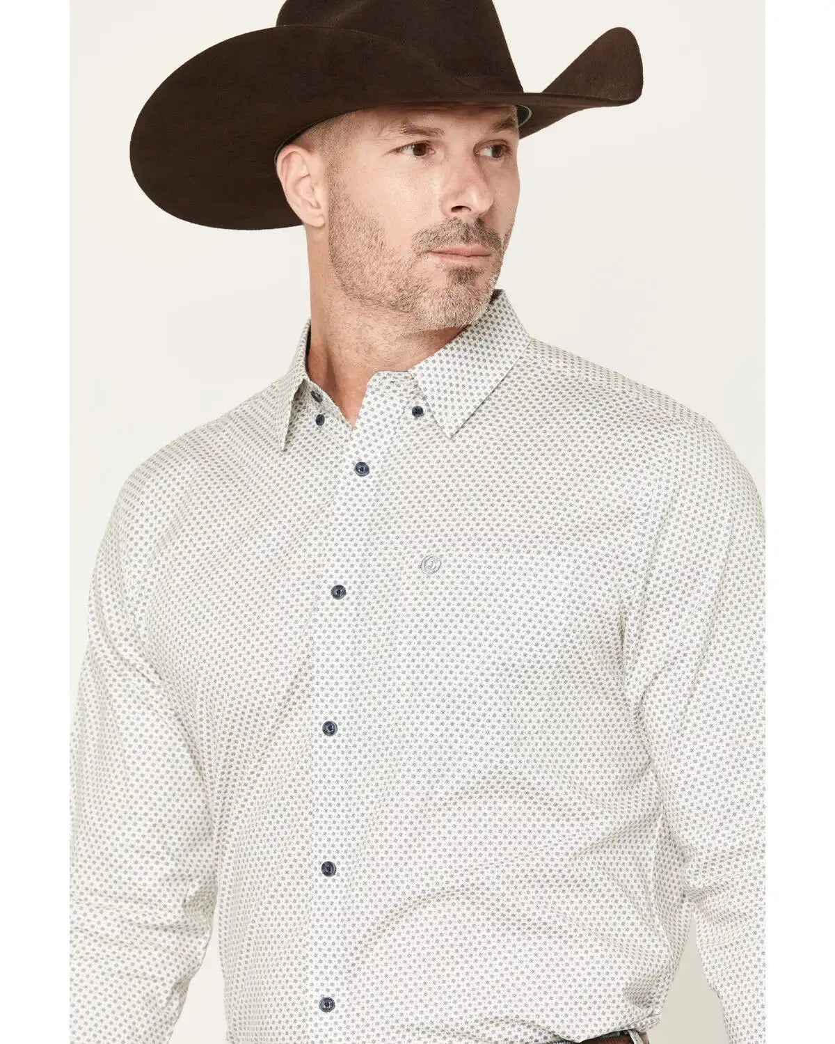 Cody James Men's NFR Geo Print Long Sleeve Button-Down Stretch Western Shirt
