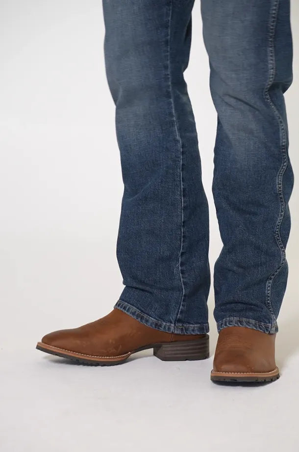Ariat Men's Distressed Hybrid Rancher Western Performance Boots - Broad Square Toe