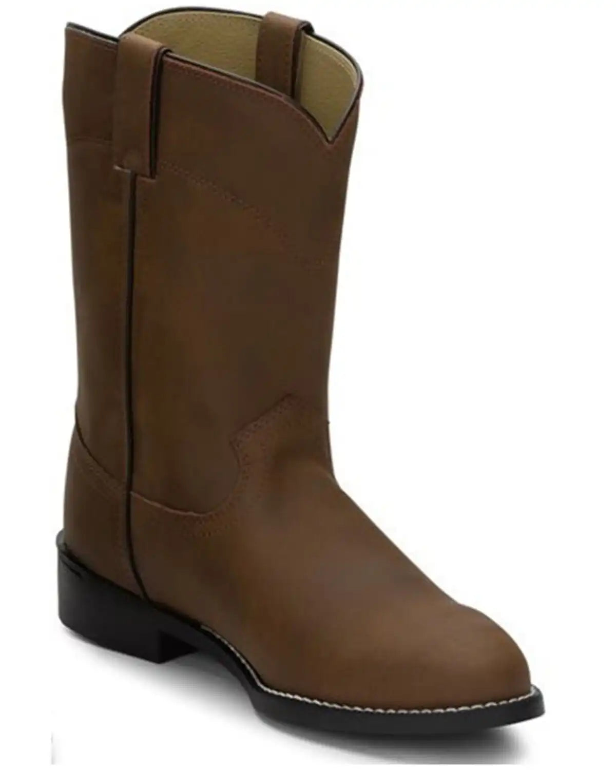 Justin Men's Basics Roper Western Boots - Medium Toe