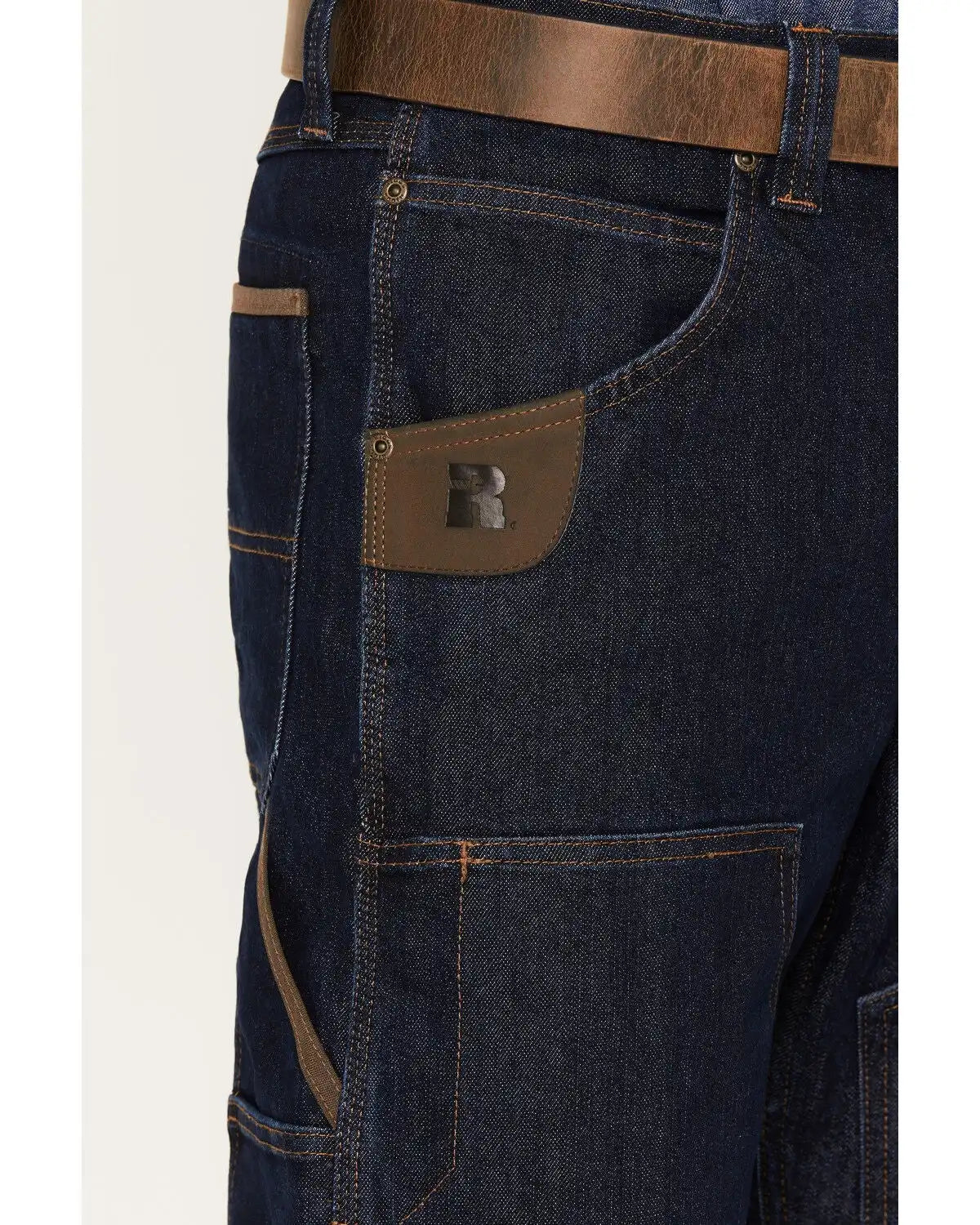 Wrangler RIGGS Men's Relaxed Fit Stretch Utility Double Front Denim Jeans