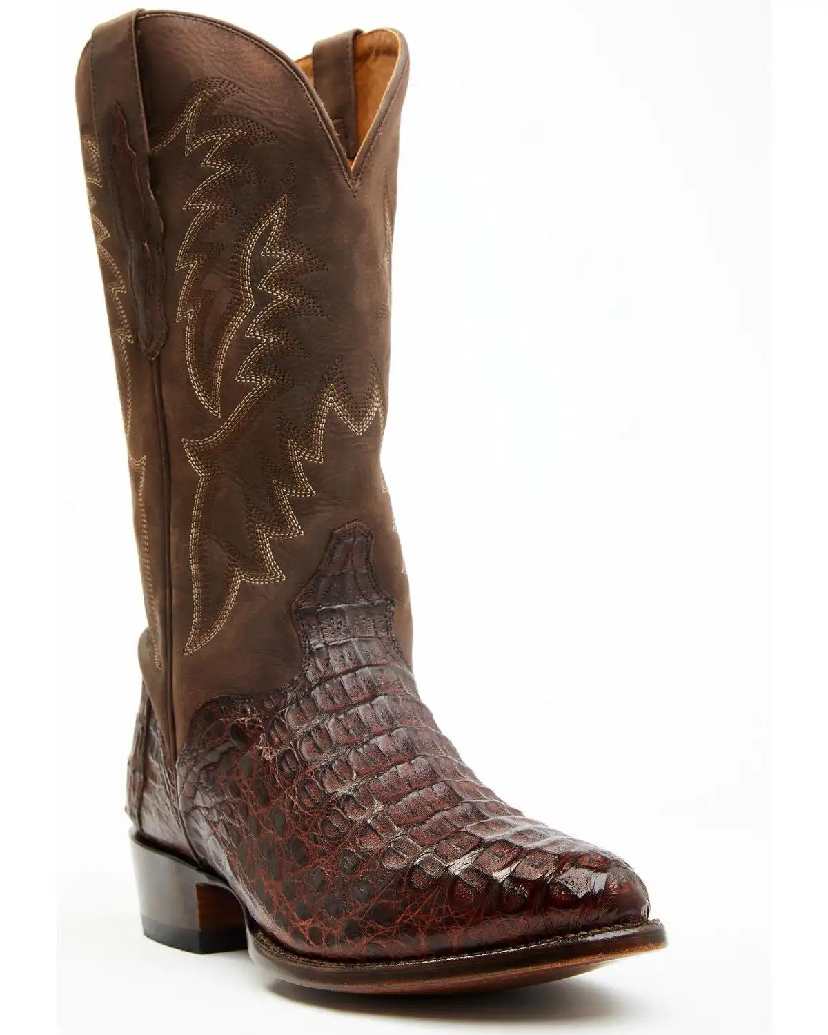 El Dorado Men's Exotic Caiman Western Boots - Round Toe