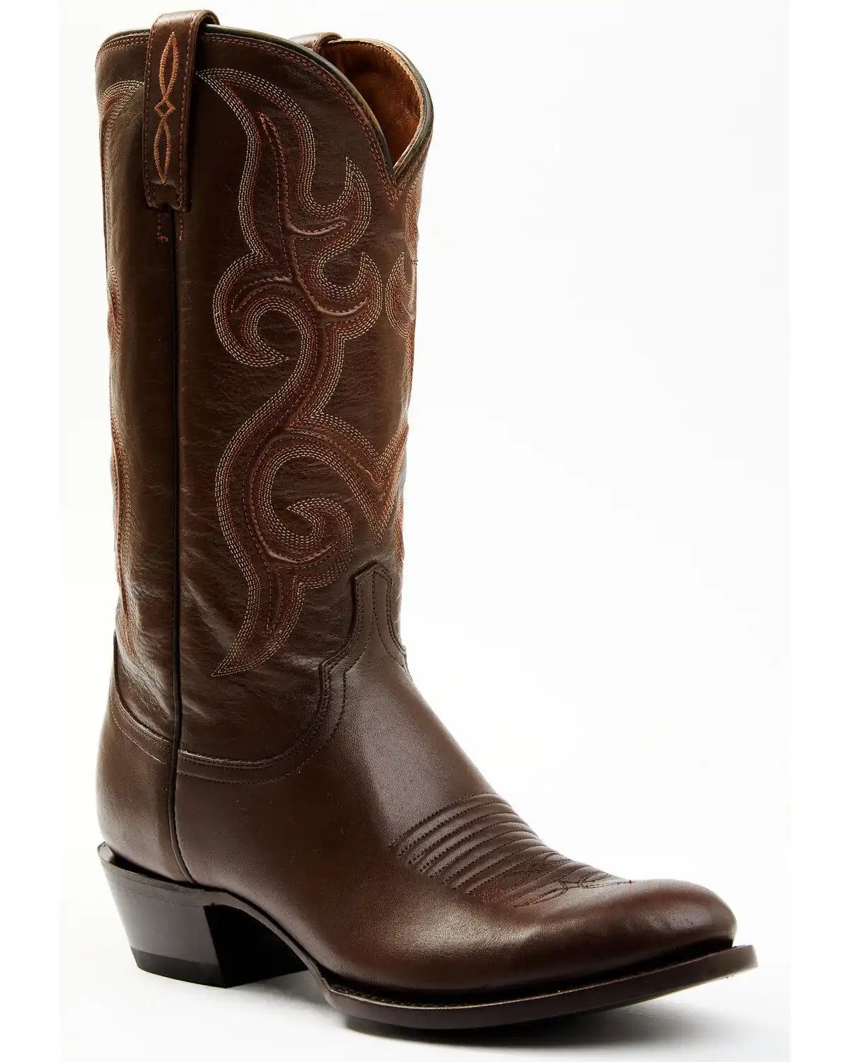 Lucchese Men's Espresso Smooth Western Boots - Round Toe