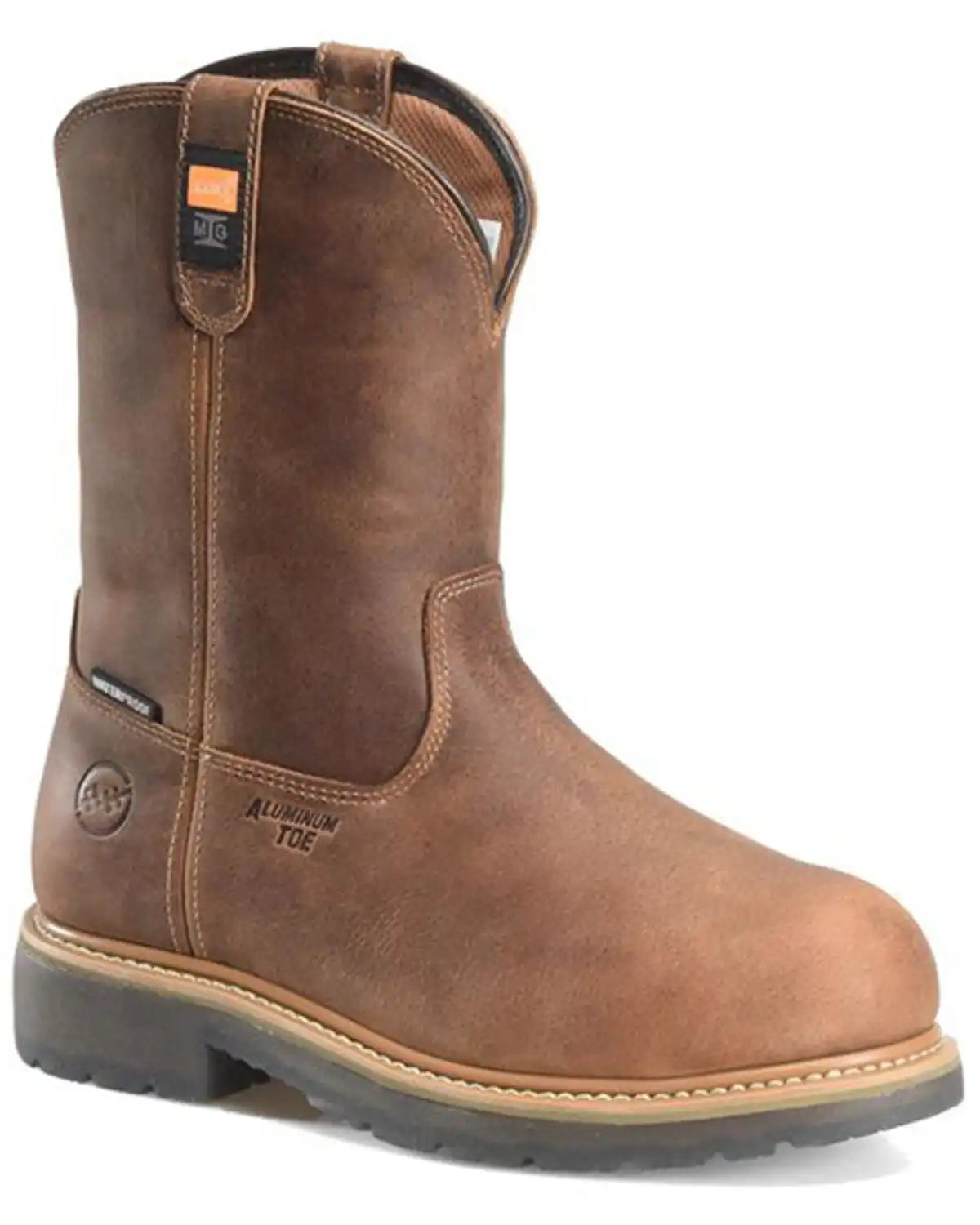 Double H Men's 10" Boss Waterproof Wellington Work Boots - Round Toe