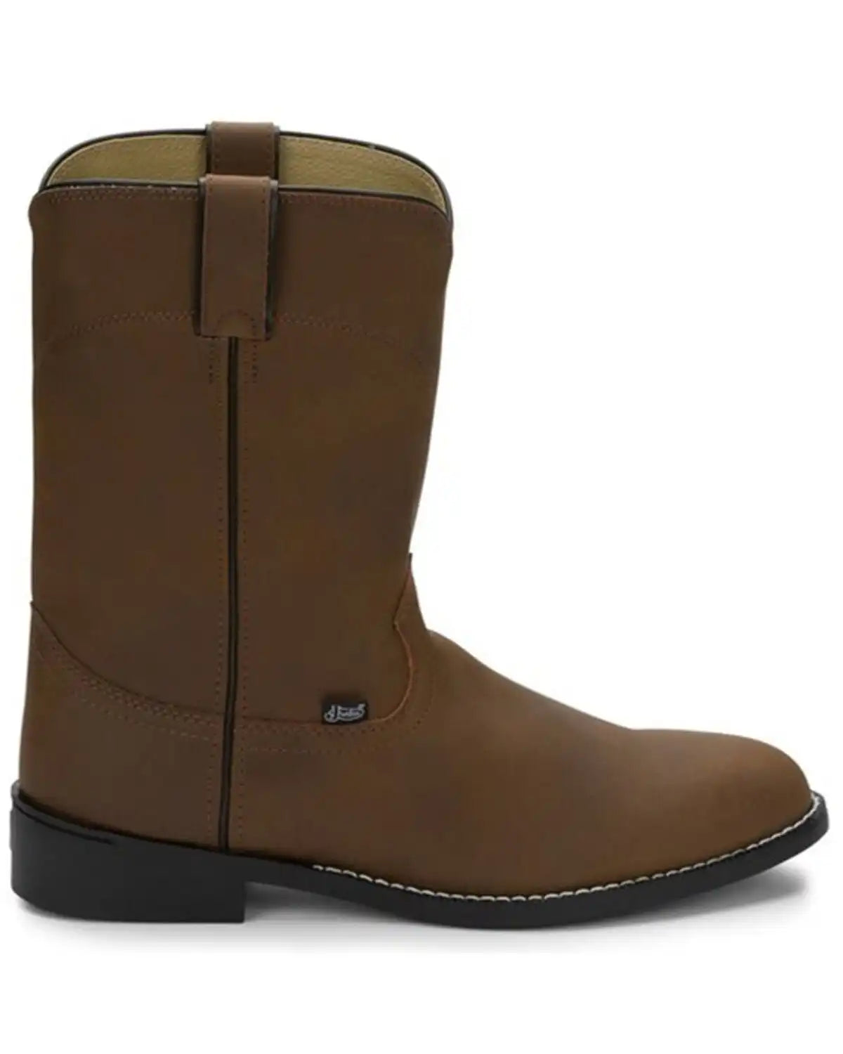 Justin Men's Basics Roper Western Boots - Medium Toe