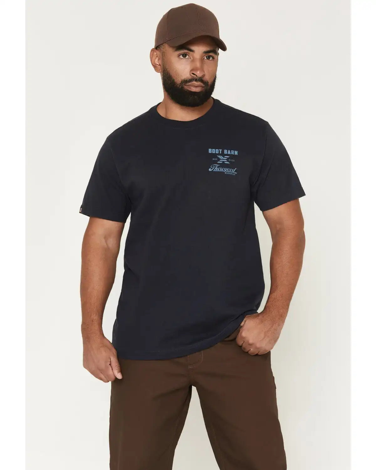 Boot Barn X Thorogood Men's American Strong Short Sleeve Graphic Work Shirt