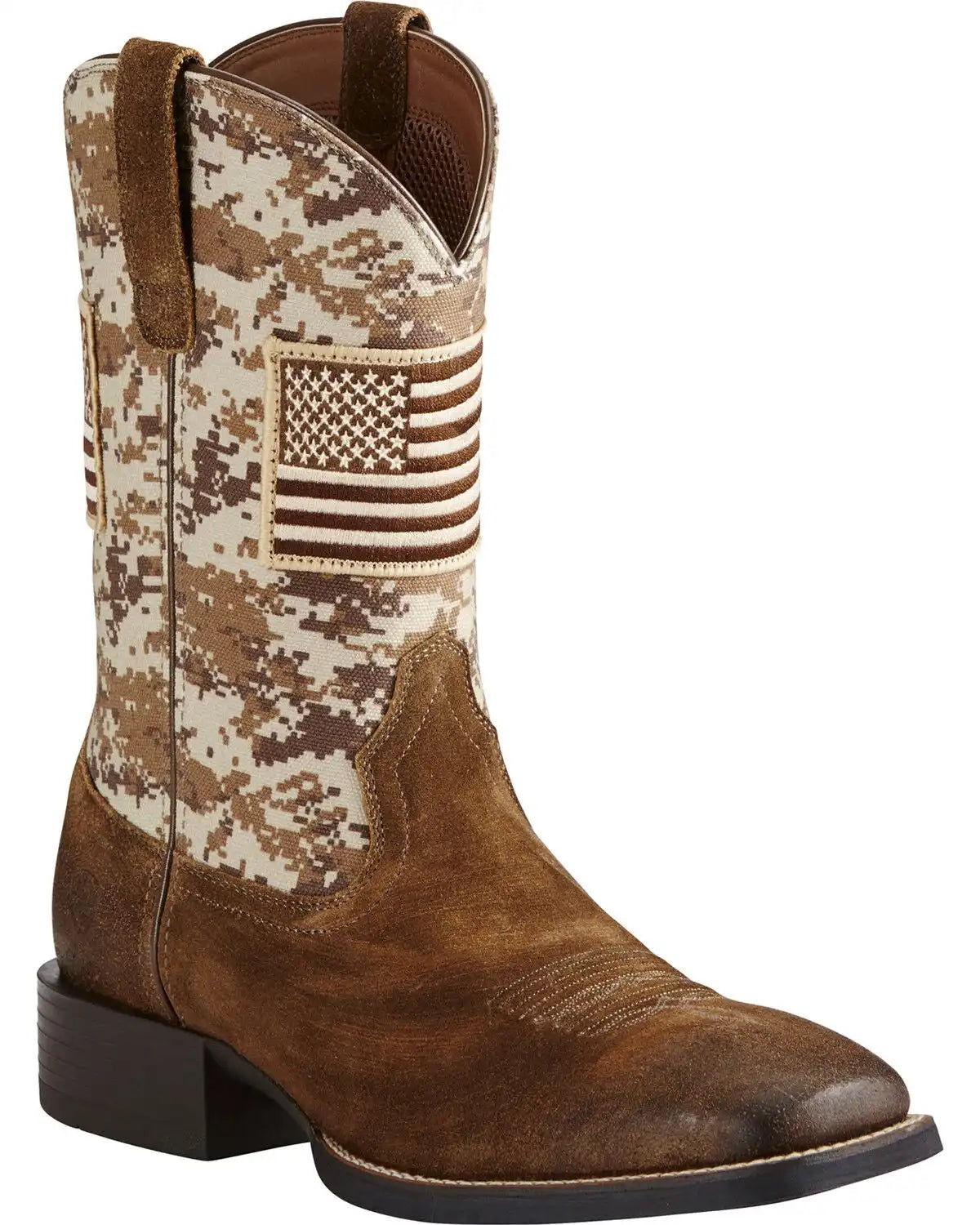Ariat Men's Sport Patriot Western Performance Boots - Broad Square Toe