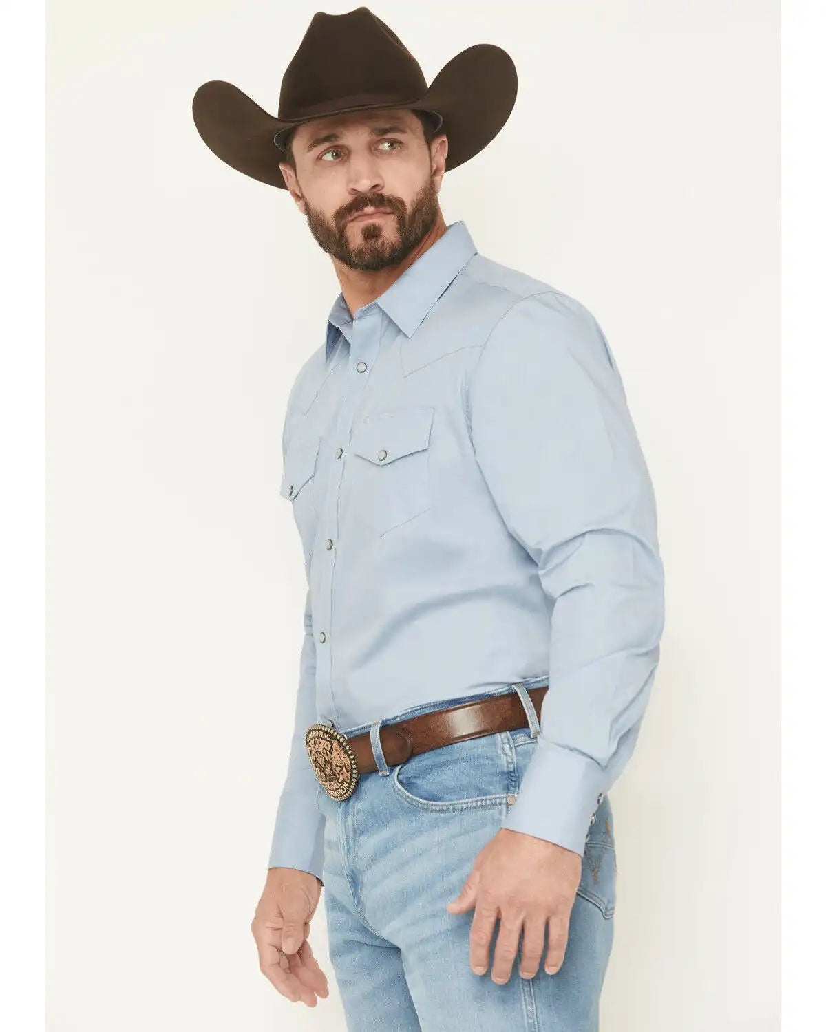 Gibson Trading Co Men's Campfire Solid Long Sleeve Snap Stretch Western Shirt - Big