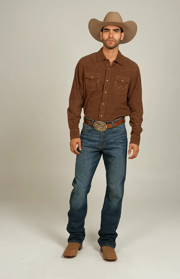 Wrangler Retro Men's Medium Wash Low Rise Relaxed Bootcut Jeans