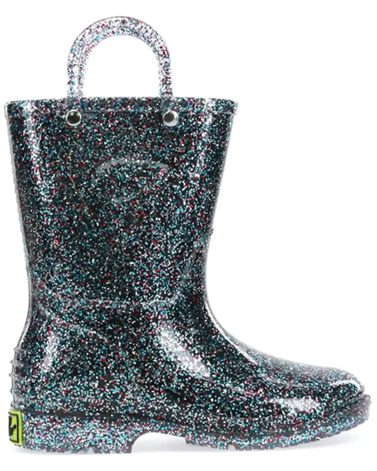 Western Chief Girls' Glitter Rain Boots - Round Toe