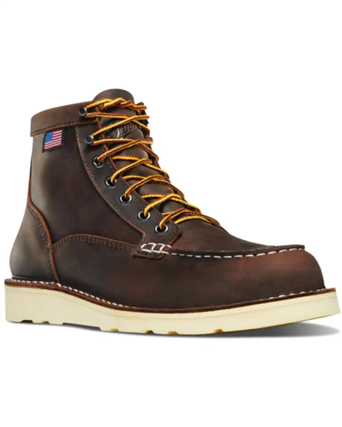 Danner Women's 6" Bull Run Full-Grain Wedge Moc Work Boot - Soft Toe