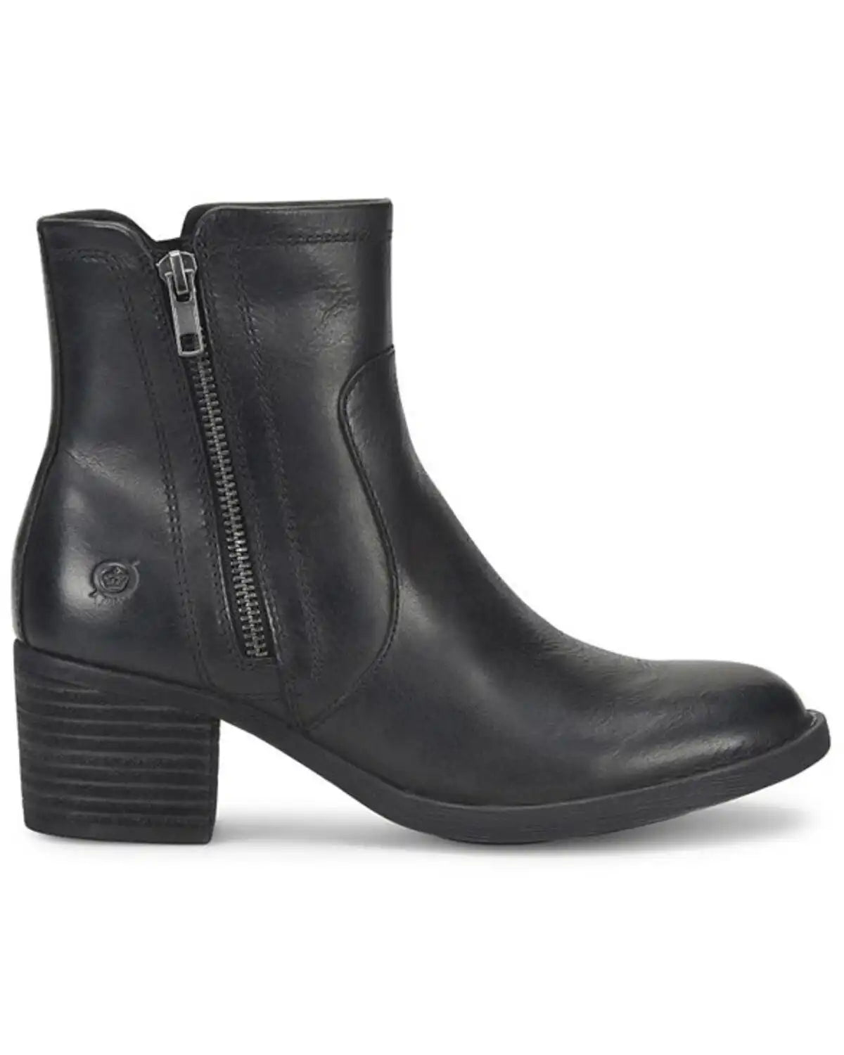 Born Women's Rigby Double Zipper Booties - Round Toe
