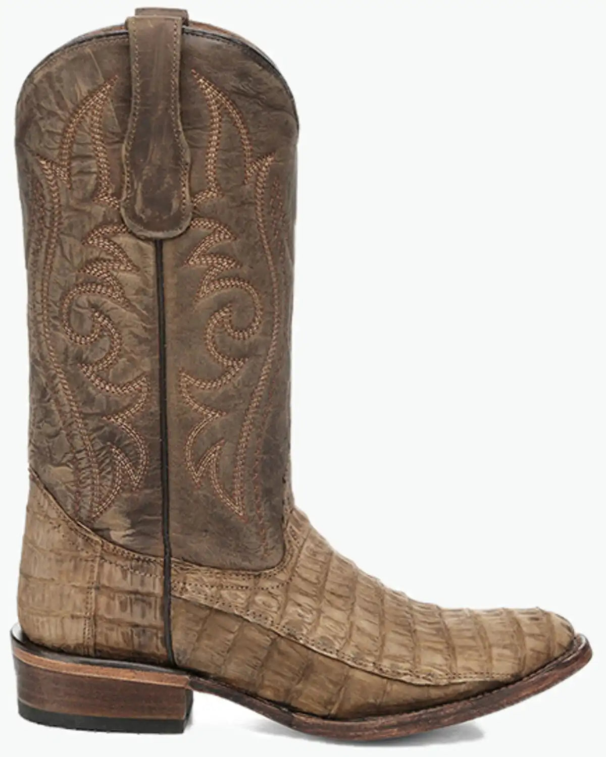 Circle G Men's Exotic Caiman Western Boots - Round Toe