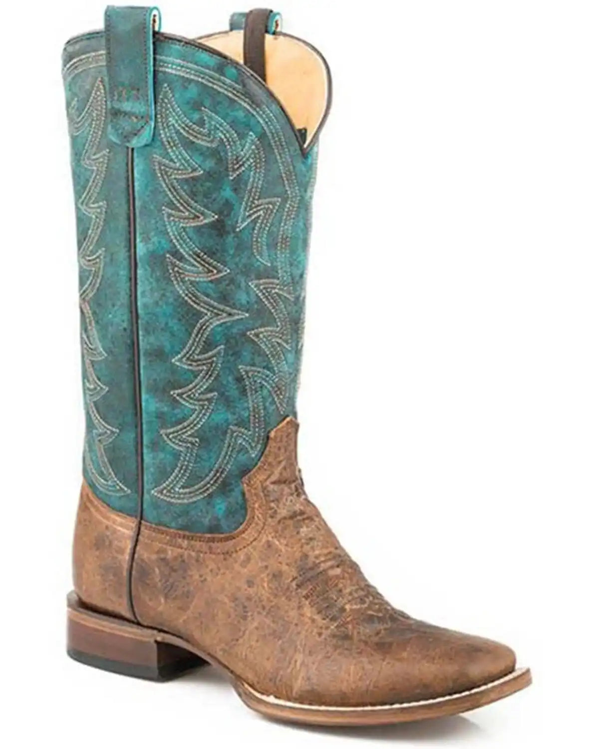 Roper Women's Quiet Action CCS Vintage Vamp Western Boots - Square Toe