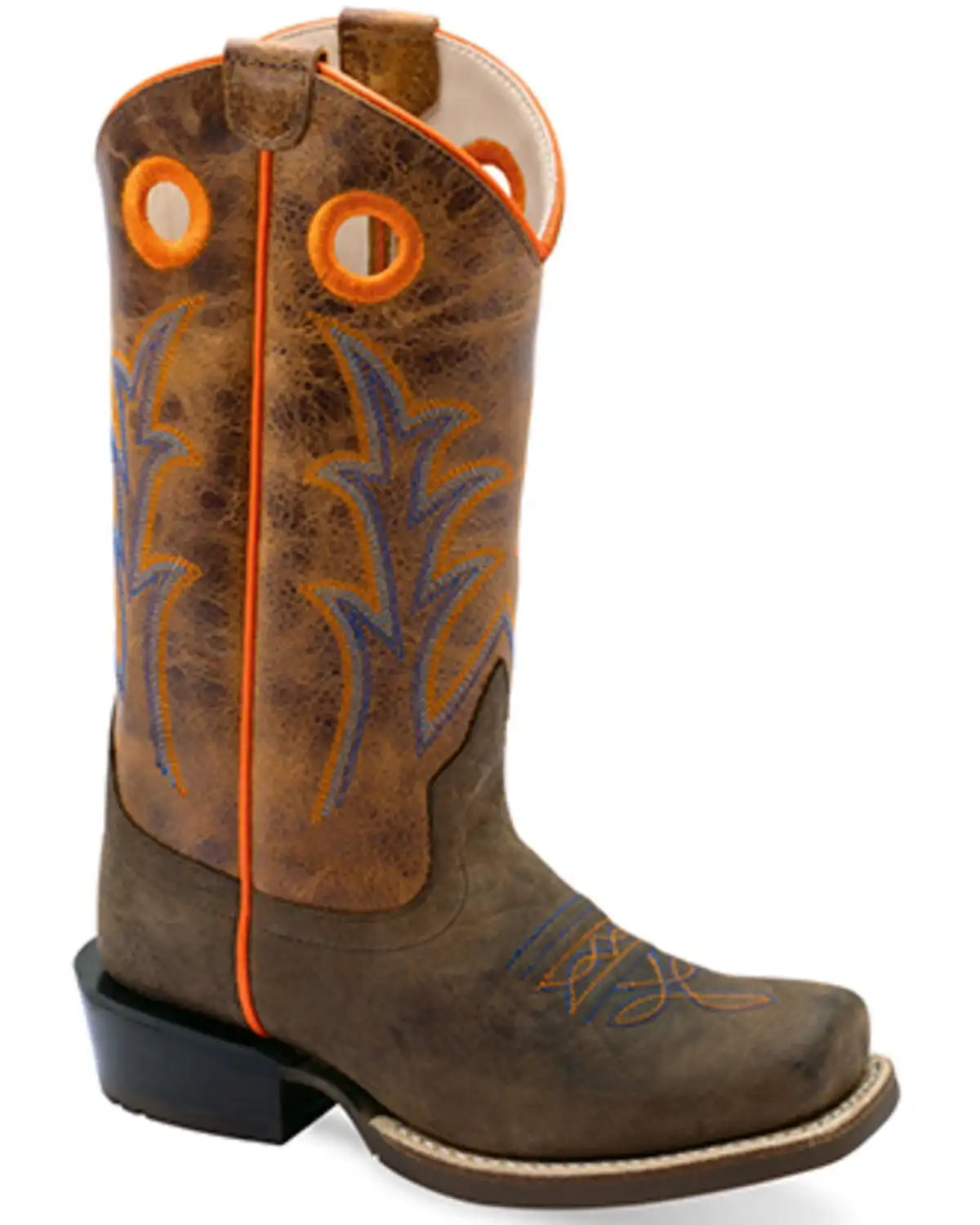 Old West Boys' Western Boots - Broad Square Toe