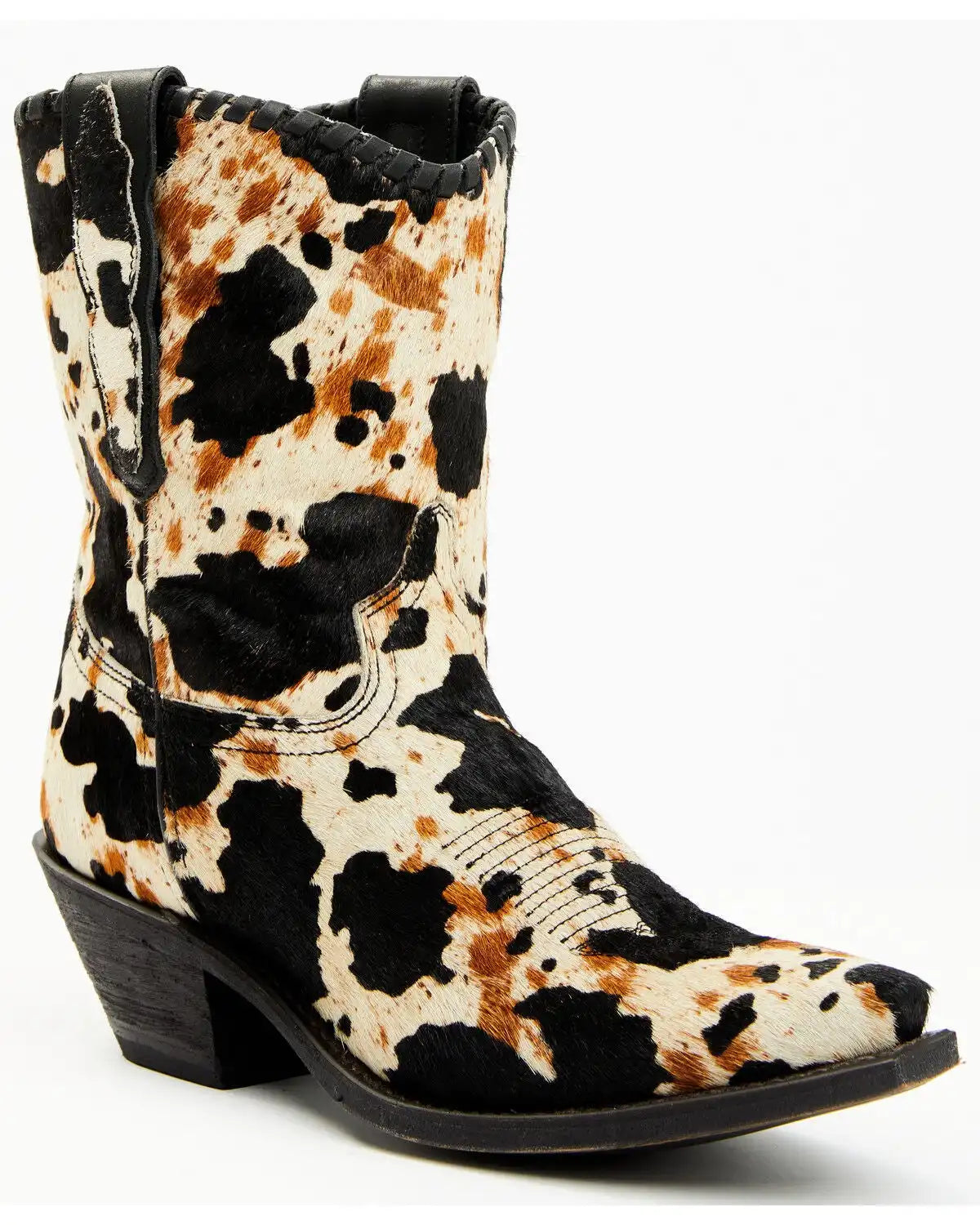 Laredo Women's Carleigh Hair On Hide Western Fashion Booties - Snip Toe