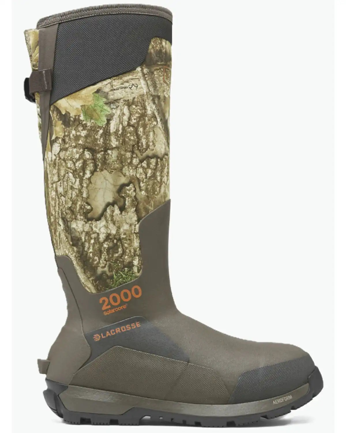 LaCrosse Men's Alphaburly Aero 17 Realtree APX 2000G Rubber Work Boots - Round Toe