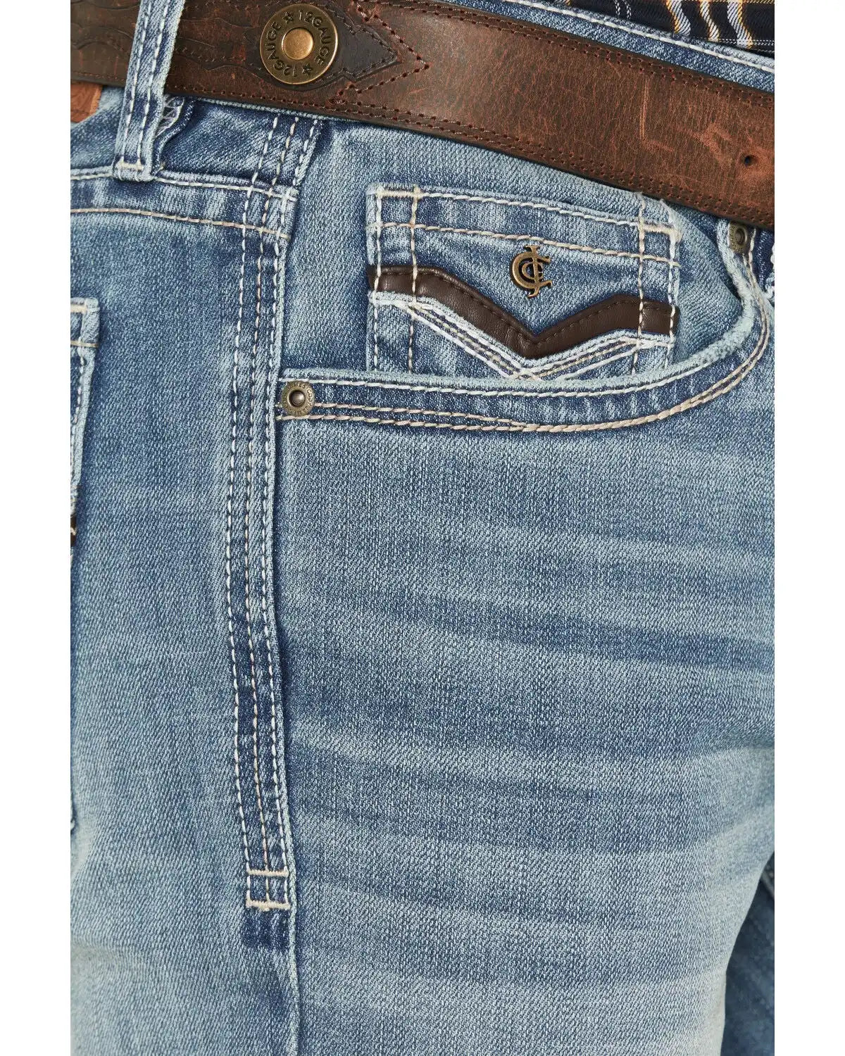 Cody James Men's Rowdy Wash Jackson Slim Straight Stretch Denim Jeans