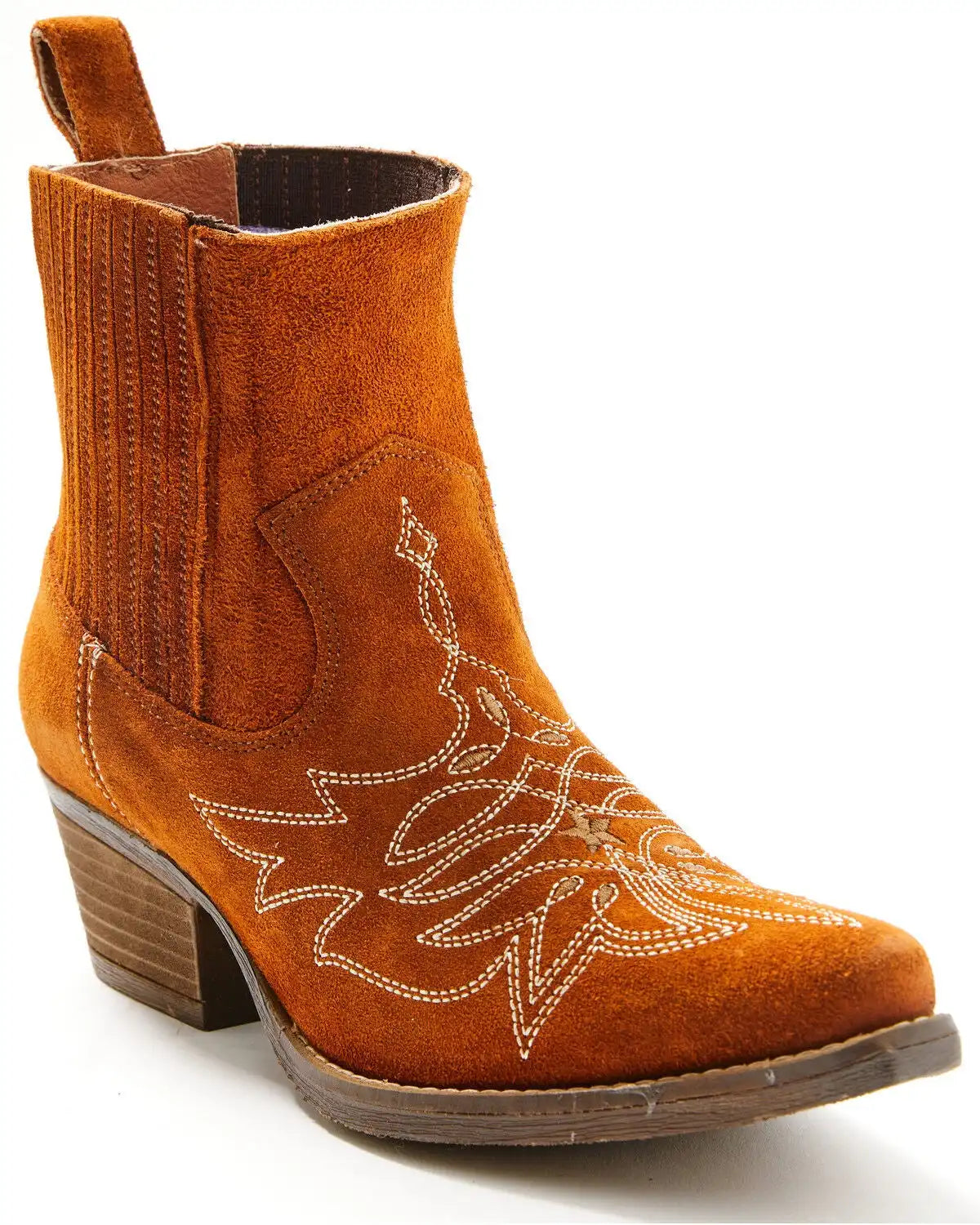 Idyllwind Women's Wildfire Suede Western Booties - Snip Toe