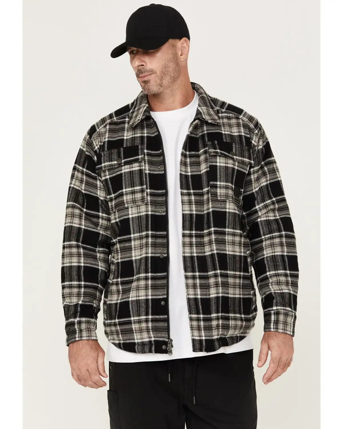 Thorogood Men's Merrill Heavyweight Plaid Print Berber Lined Shirt Jacket