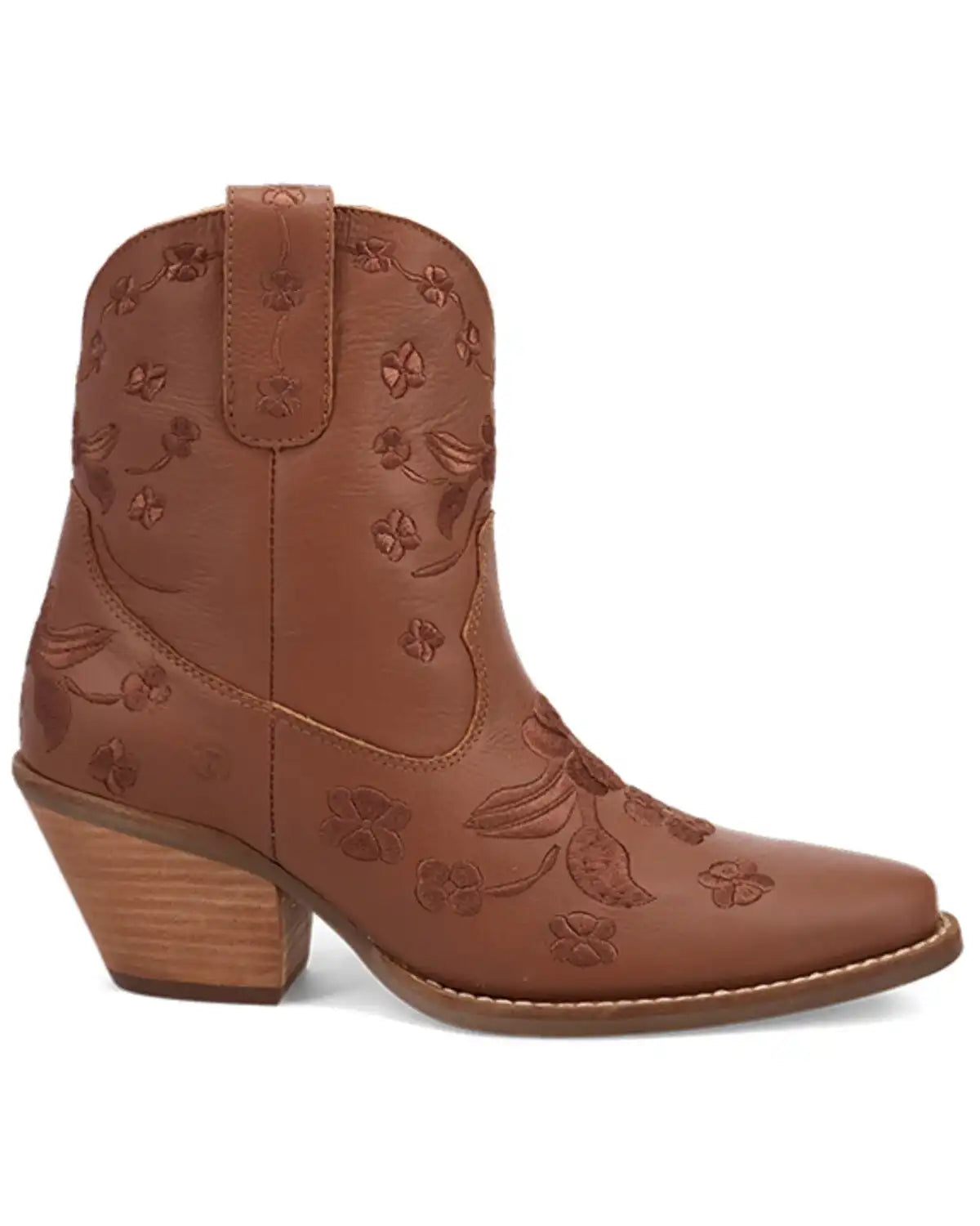 Dingo Women's Sweetheart Embroidered Booties - Round Toe