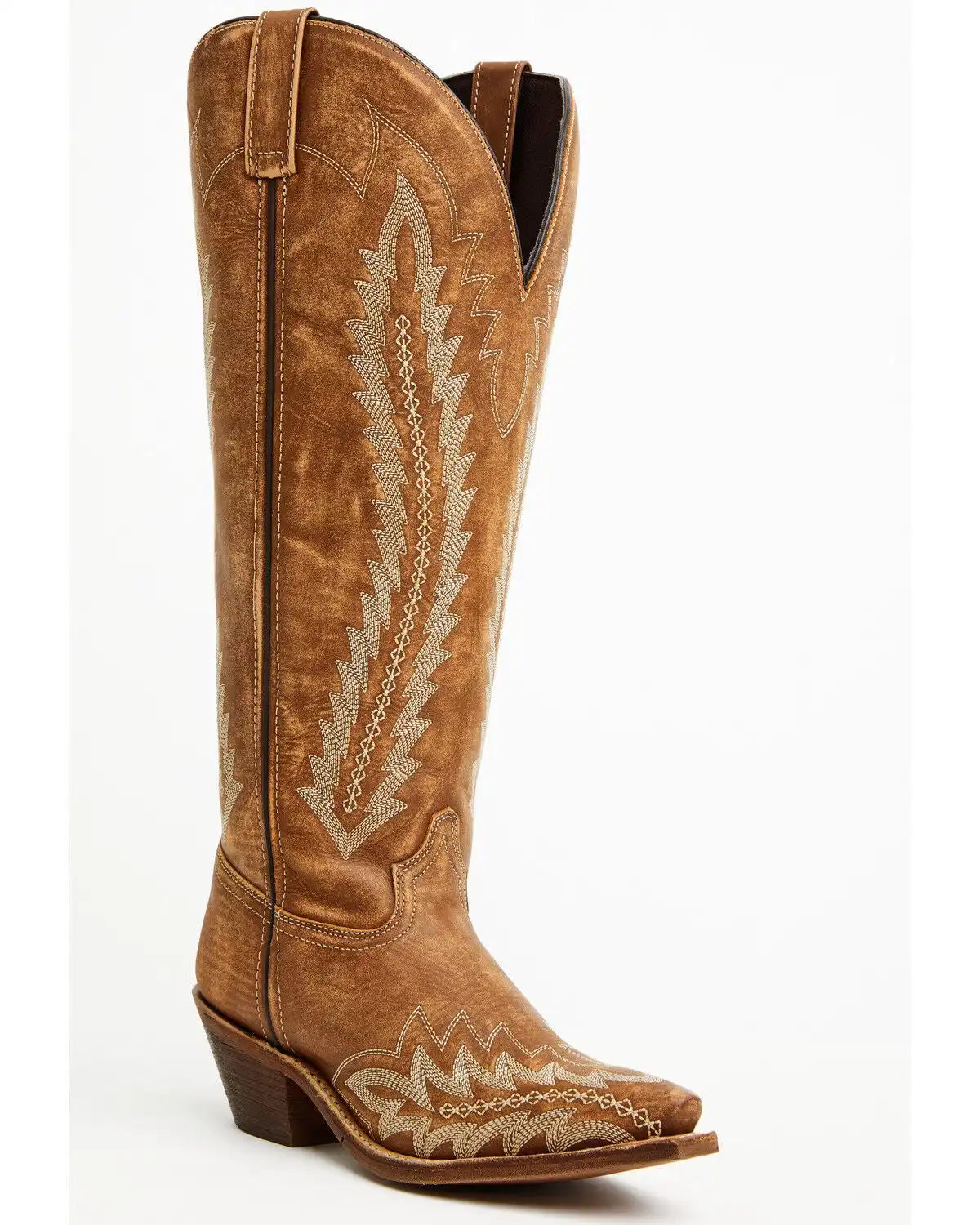 Laredo Women's Roxelle Wide Calf Tall Western Boots - Snip Toe