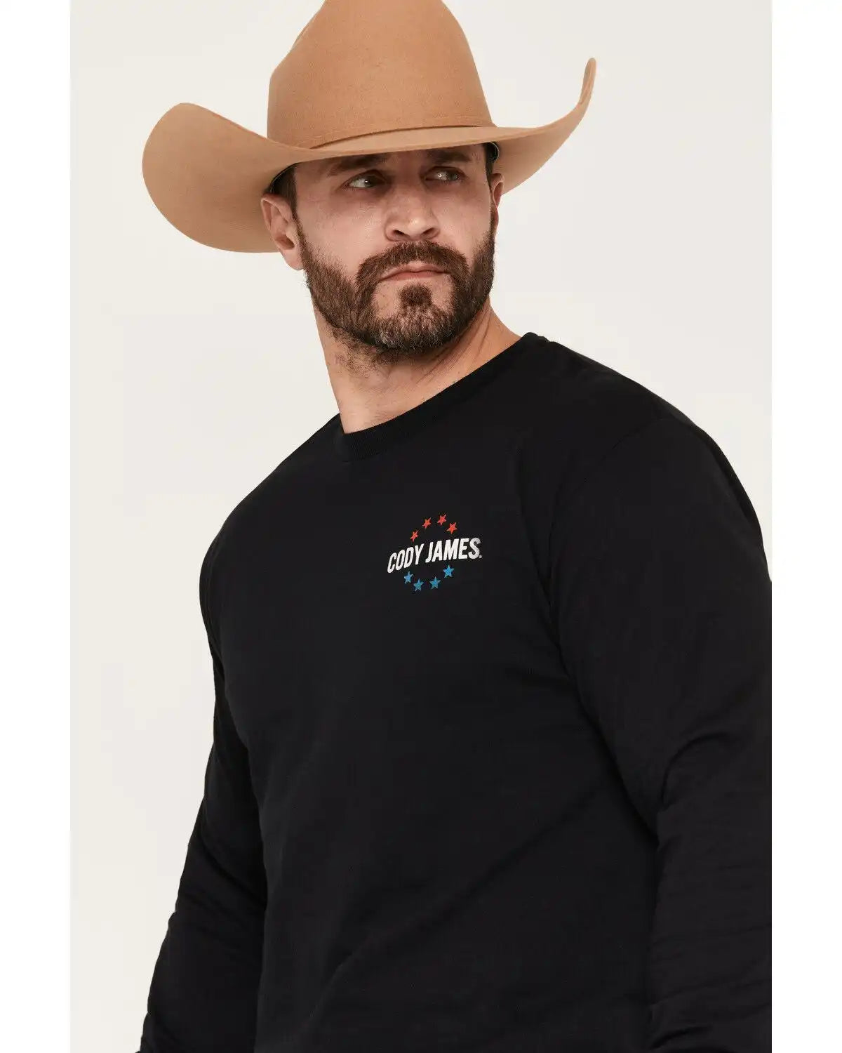 Cody James Men's American Legend Long Sleeve Graphic T-Shirt
