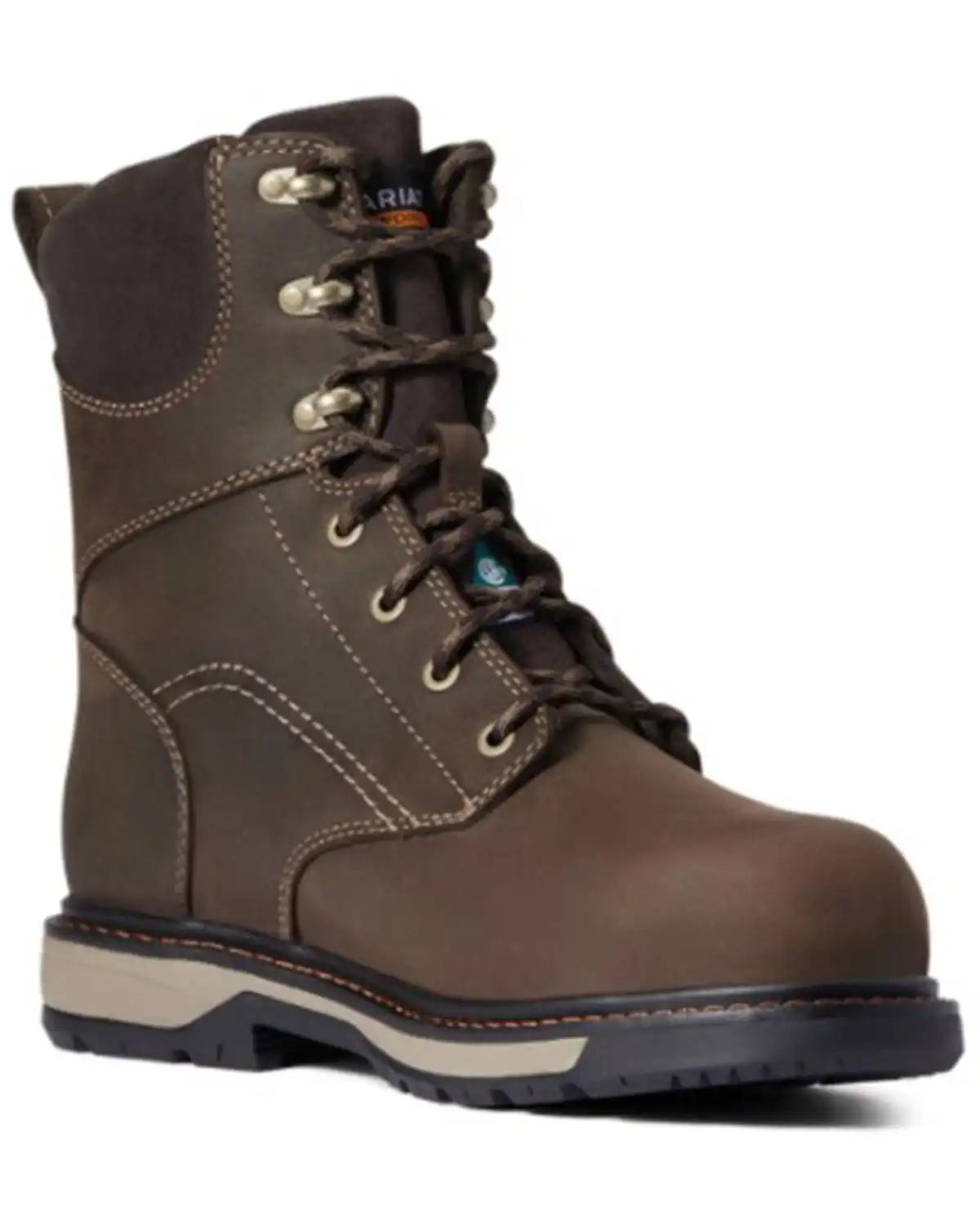 Ariat Women's Dark Brown Riveter 8" H20 400G CSA Glacier Grip Work Boot - Composite Toe