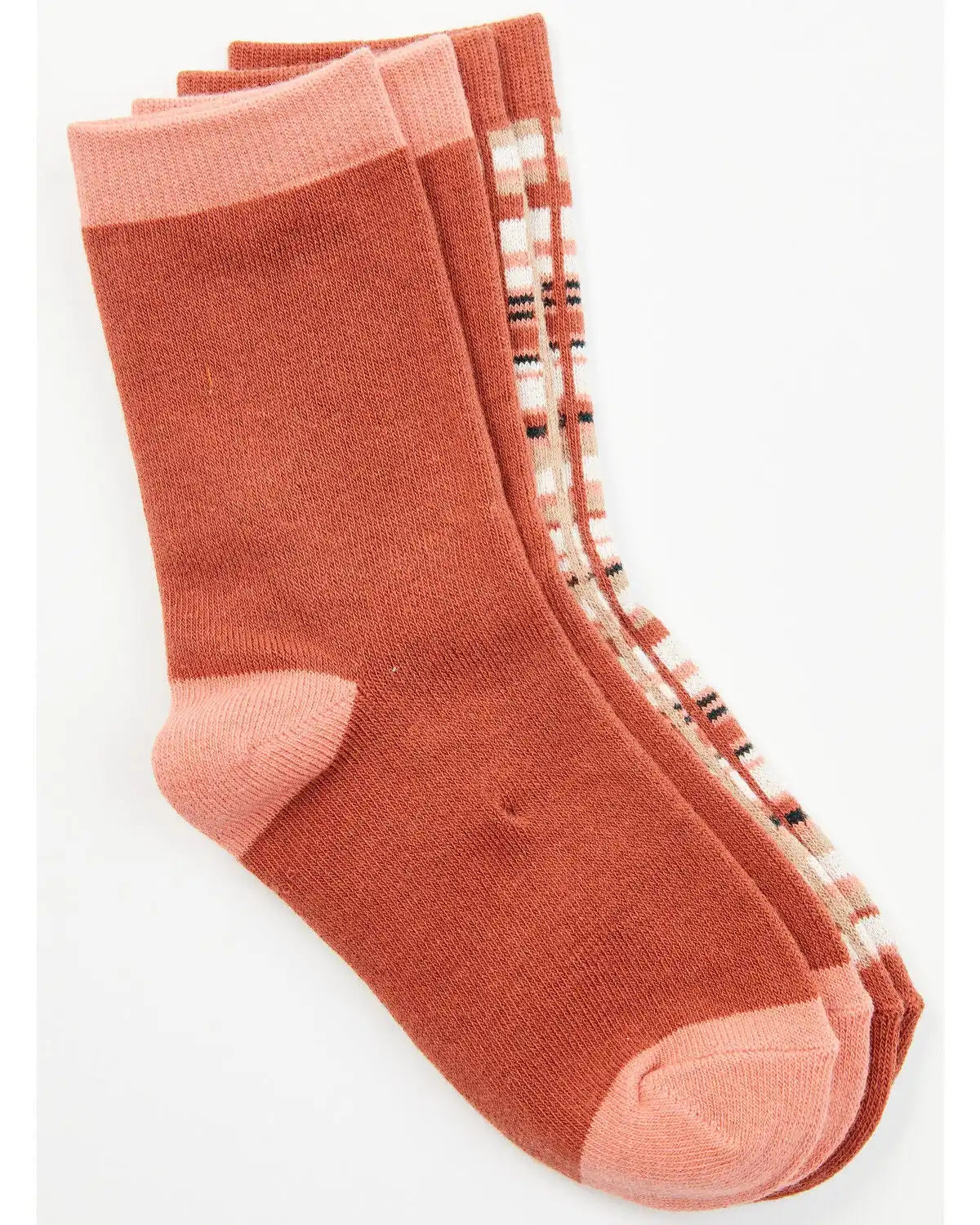 Shyanne Girls' Tennessee Plaid Print Socks - 2 Pack