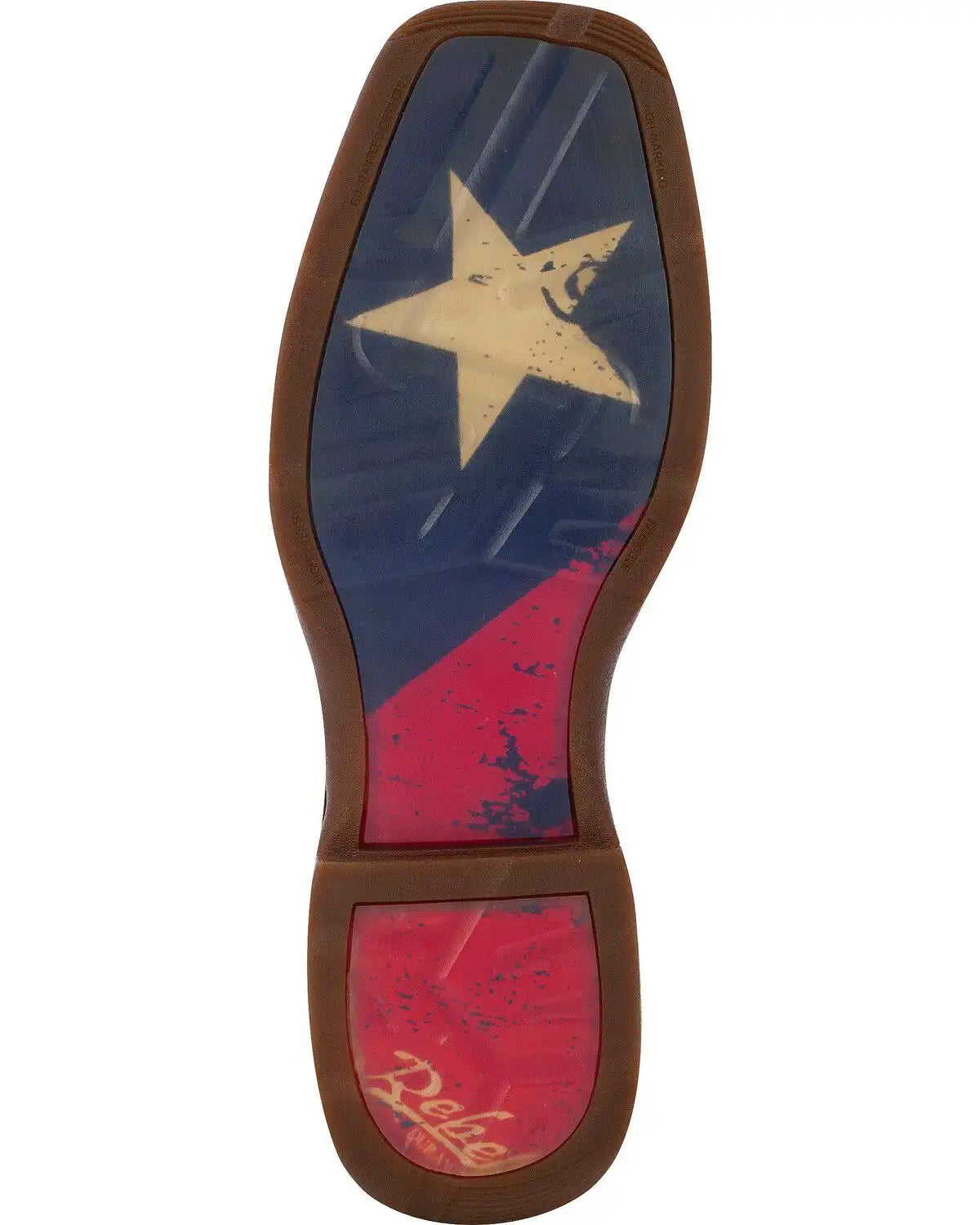 Durango Rebel Men's Texas Flag Western Performance Boots - Broad Square Toe