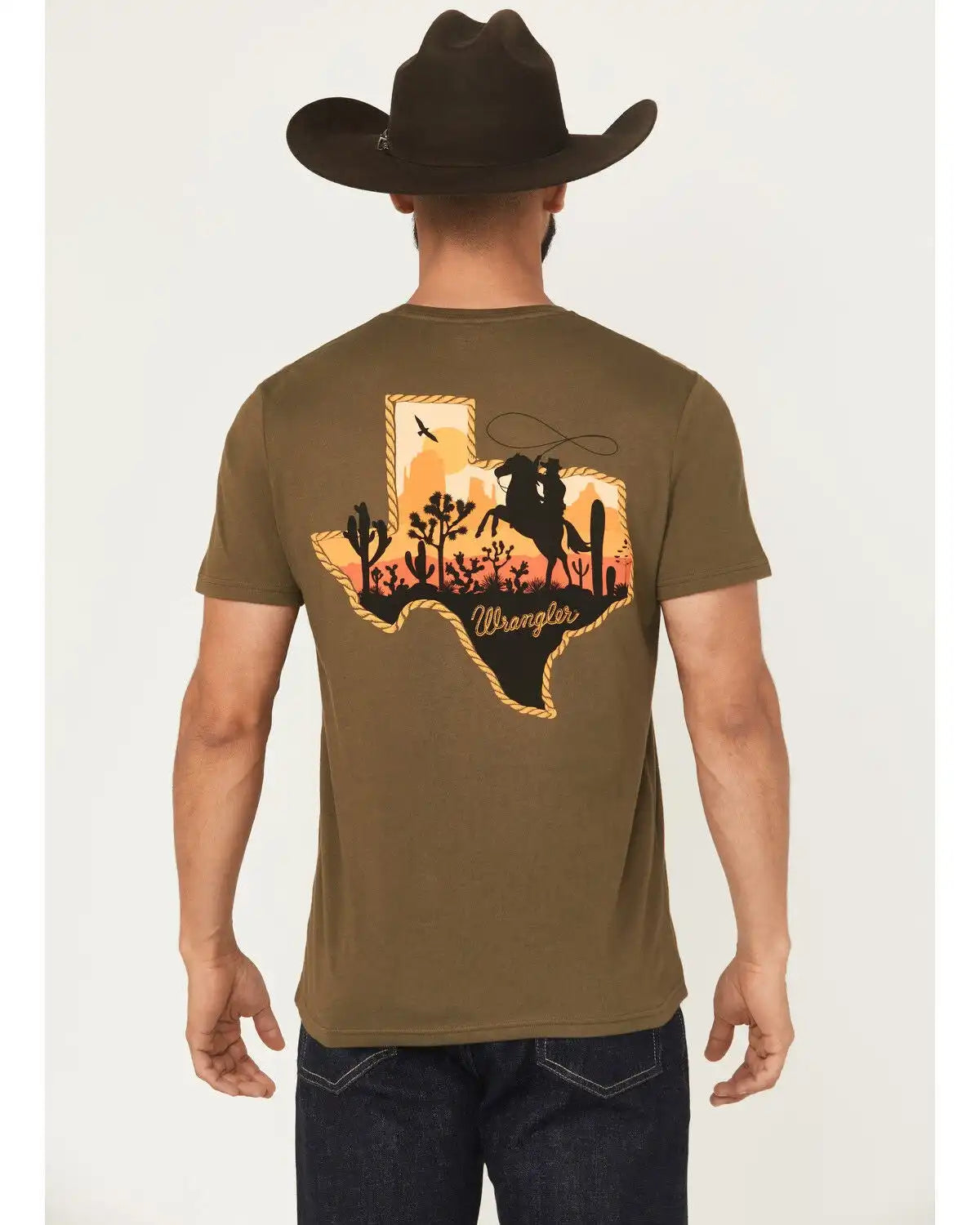 Wrangler Men's Boot Barn Exclusive Texas Short Sleeve Graphic T-Shirt