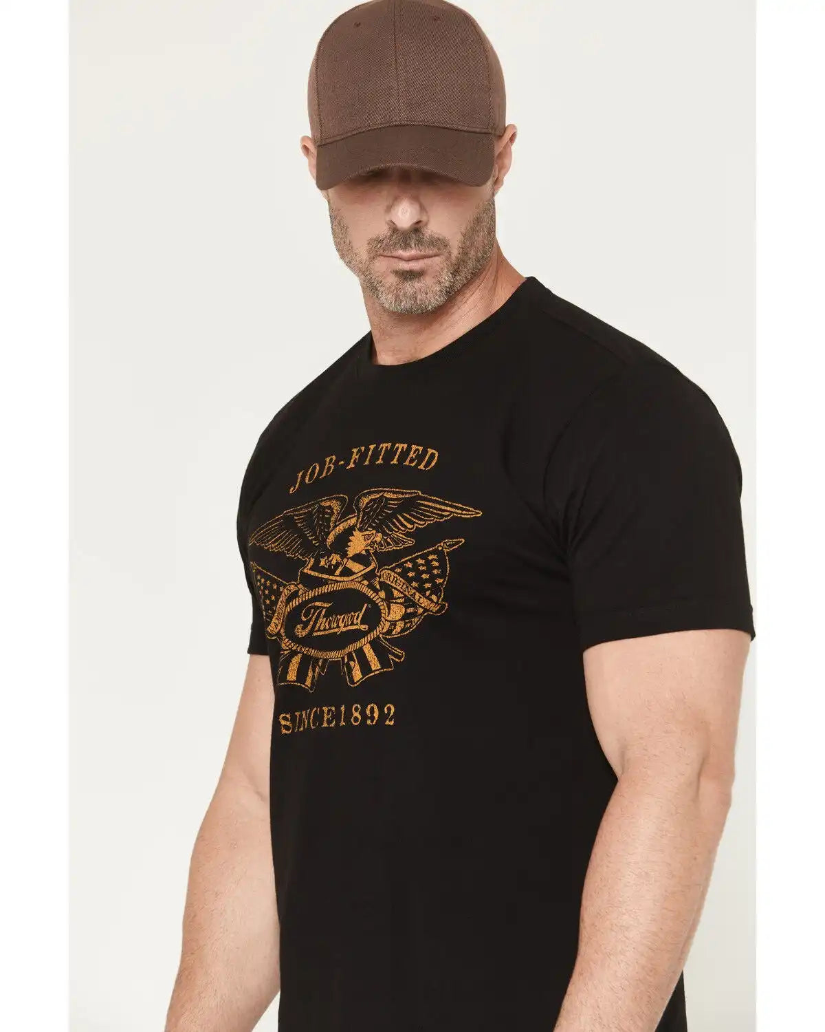 Thorogood Men's Old Glory USA Vintage Short Sleeve Graphic T-Shirt