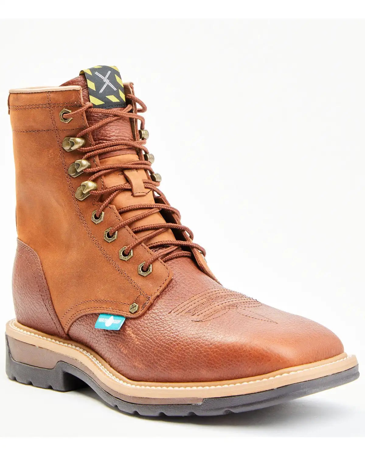 Twisted X Men's Lite 8" Lace-Up Waterproof Work Boots - Steel Toe