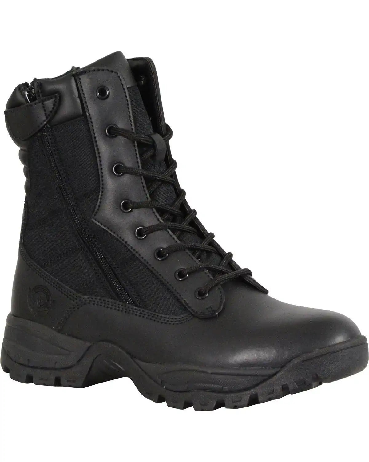 Milwaukee Leather Men's 9" Leather Tactical Boots - Round Toe