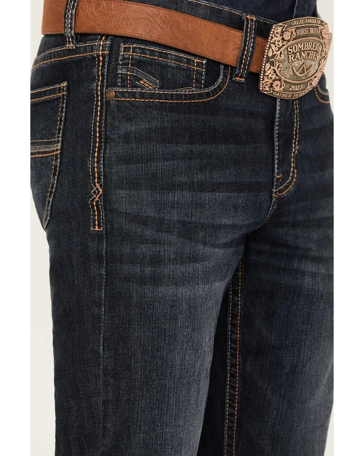 Cody James Men's Shadow Wash Jackson Slim Straight Stretch Denim Jeans