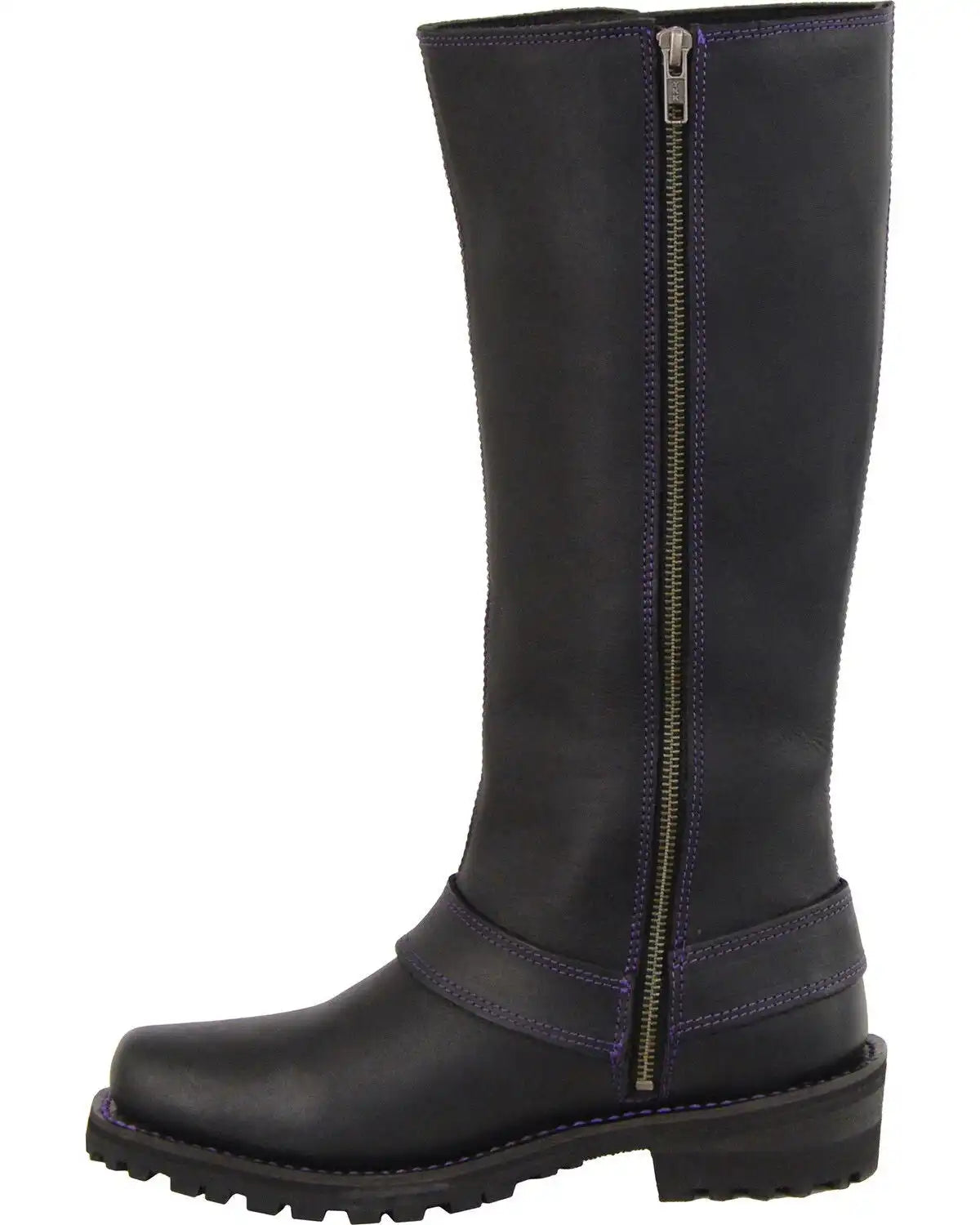 Milwaukee Leather Women's 14" Accent Lacing Boots - Square Toe