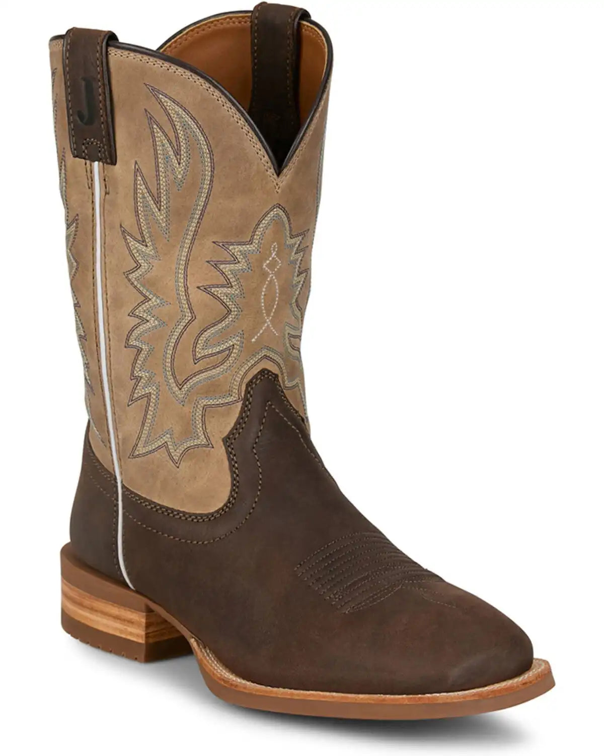 Justin Men's Outlaw Rustle Performance Western Boots - Broad Square Toe