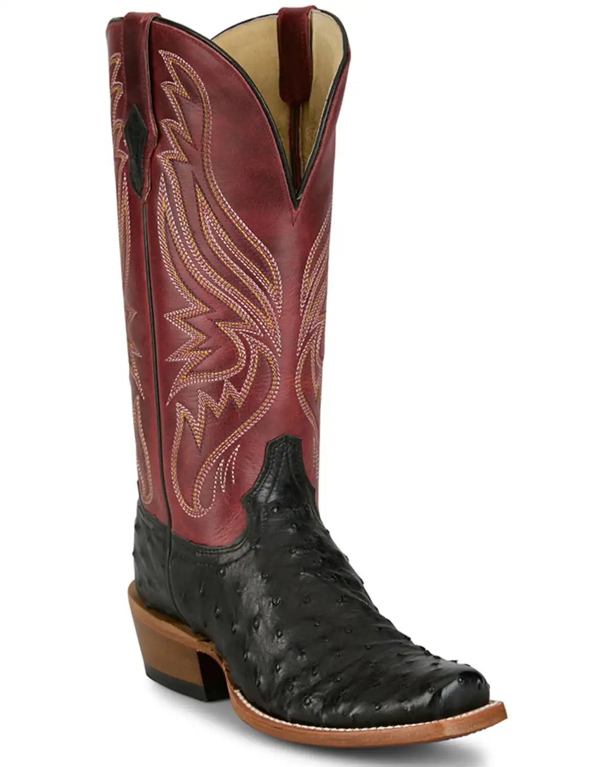 Tony Lama Women's Zaire Exotic Full Quill Ostrich Western Boots - Square Toe
