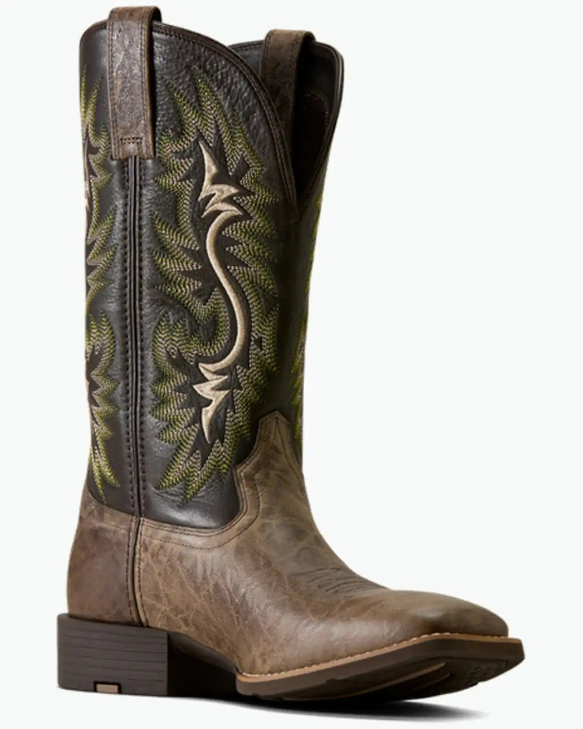 Ariat Men's Sport Colter Elephant Print Performance Boots - Broad Square Toe