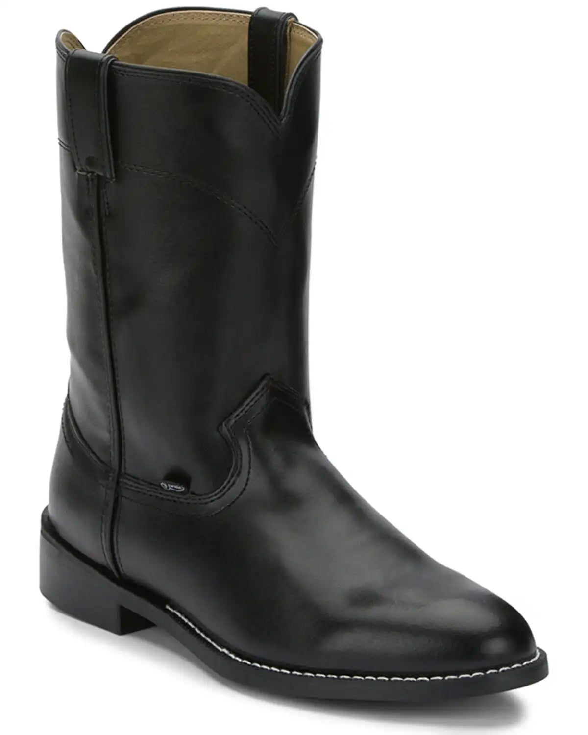 Justin Men's Basics Roper Western Boots - Medium Toe