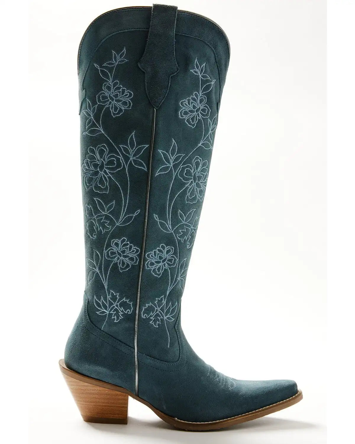 Shyanne Women's Flora Suede Tall Western Boots - Snip Toe