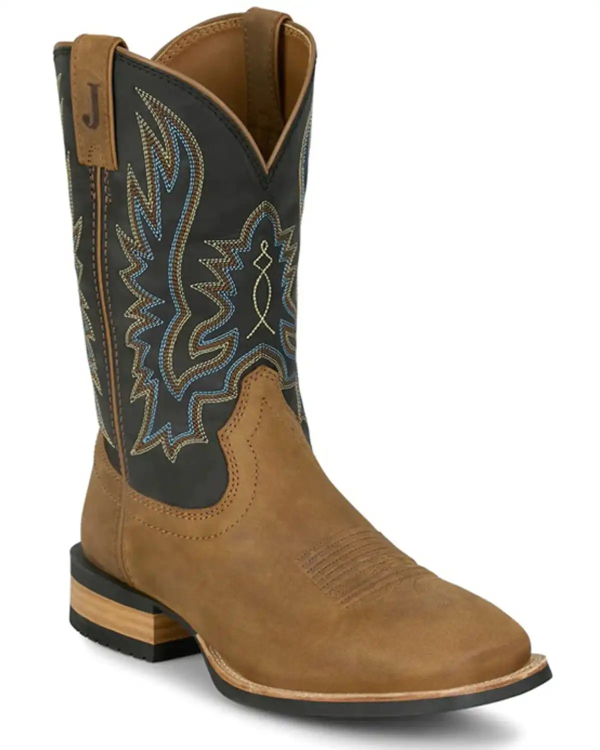 Justin Men's Outlaw Rustle Performance Western Boots - Broad Square Toe