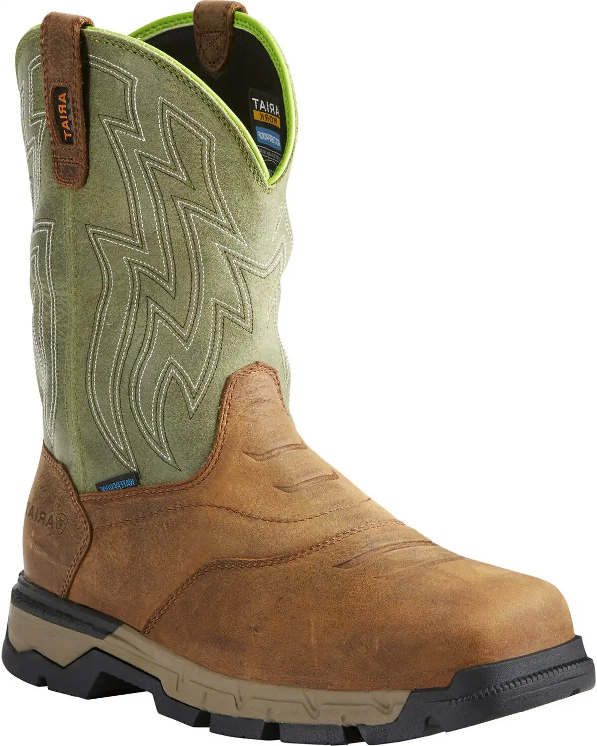 Ariat Men's Rebar Flex H2O Western Work Boots - Soft Toe