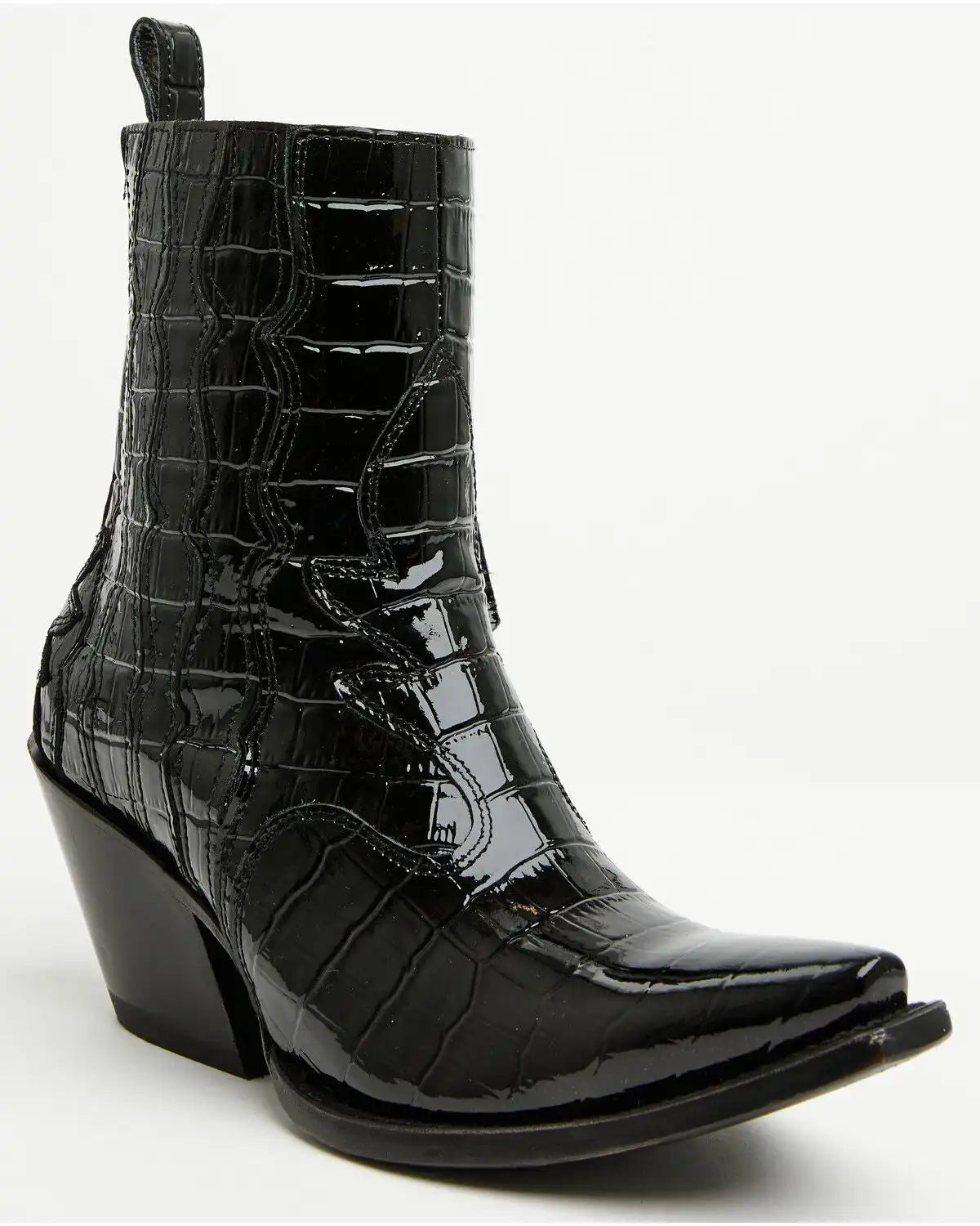 Ariat Women's Jade Crocodile Print Western Booties - Snip Toe