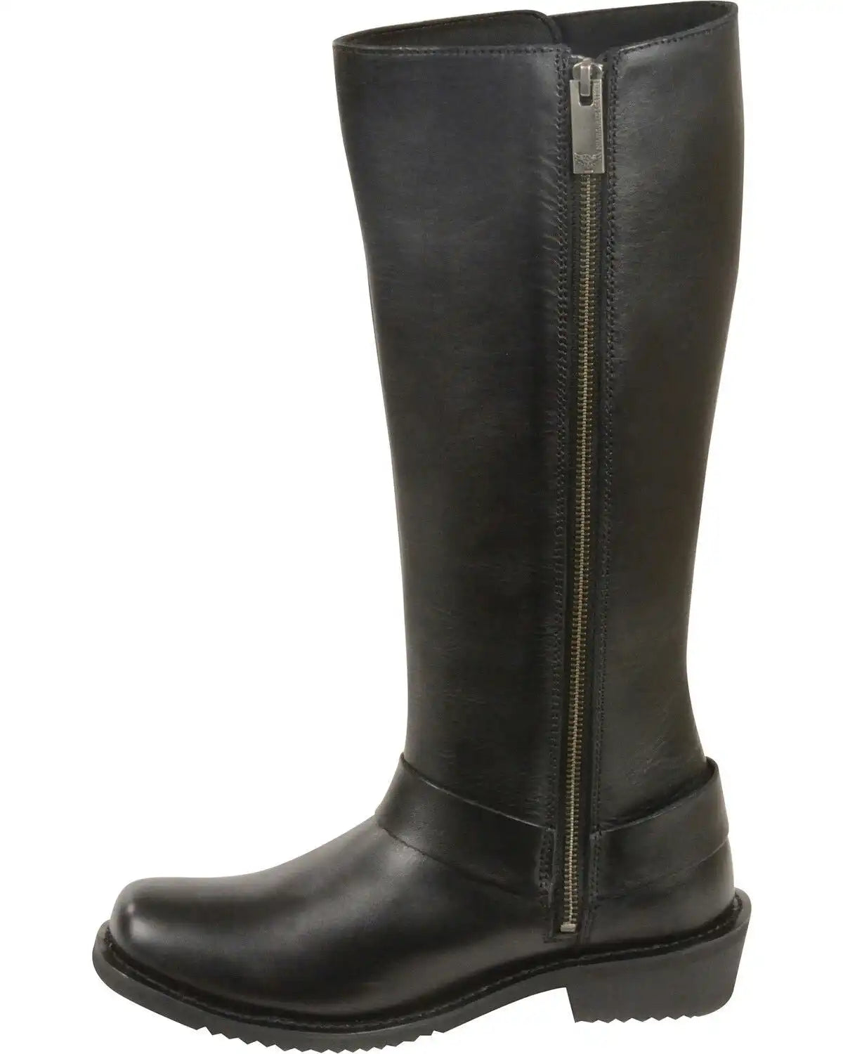 Milwaukee Leather Women's 14" Full Lacing Classic Harness Boots - Square Toe - Wide